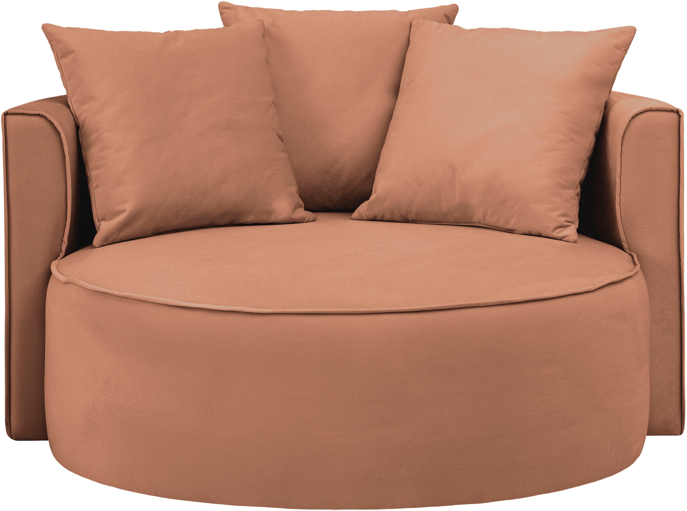 LeGer Home by Lena Gercke XXL-Sessel »ISALIE, Sessel in modernen Farben, Lesesessel, Loveseat, Big-Sessel«, trendige Stoffe, mit 3 Zierkissen, große Sitzfläche, Hocker optional