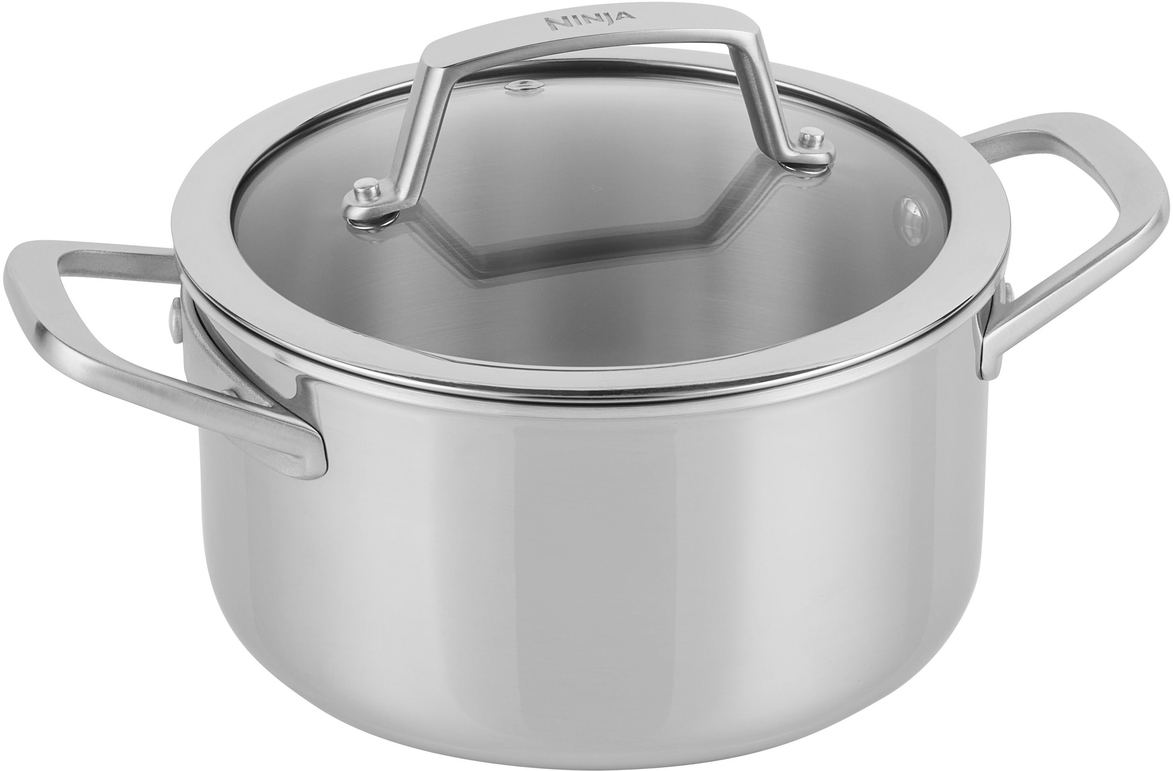 NINJA Kochtopf »Ninja EverClad Suppentopf aus Edelstahl C902DE«, Edelstahl, (1 tlg.), Entwickelt für den Einsatz unter schwierigsten Kochbedingungen