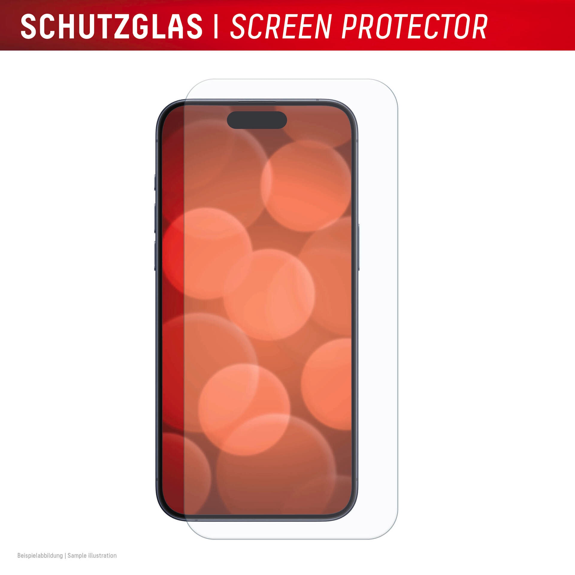 Displex Displayschutzglas »Real Glass Screen Protection« für Apple iPhone 16;Apple iPhone 15;Apple iPhone 15 Pro Displayschutzfolie, Schutzfolie, Bildschirmschutz, kratz- & stoßfest