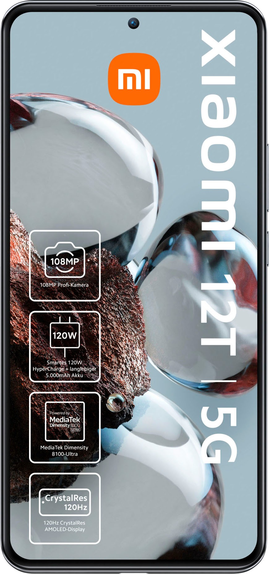 Xiaomi Smartphone »12T 8GB+256GB«, Blue, 256 GB kaufen Rechnung Speicherplatz, Kamera Zoll, MP 16,9 cm/6,67 108 auf