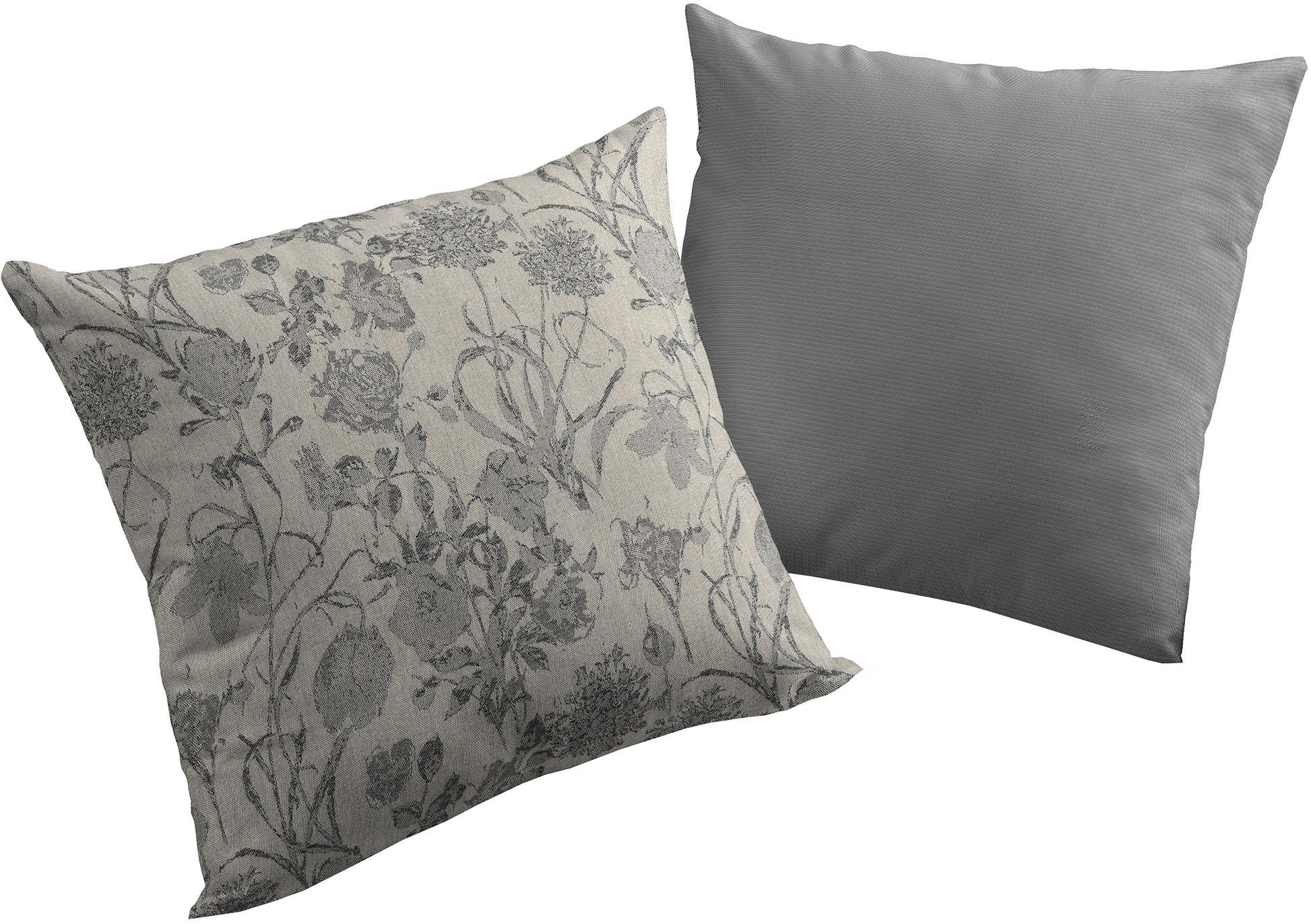 Adam Dekokissen »Flower Cuveé Light«, mit Blumenmuster, Wendekissenhülle oh günstig online kaufen