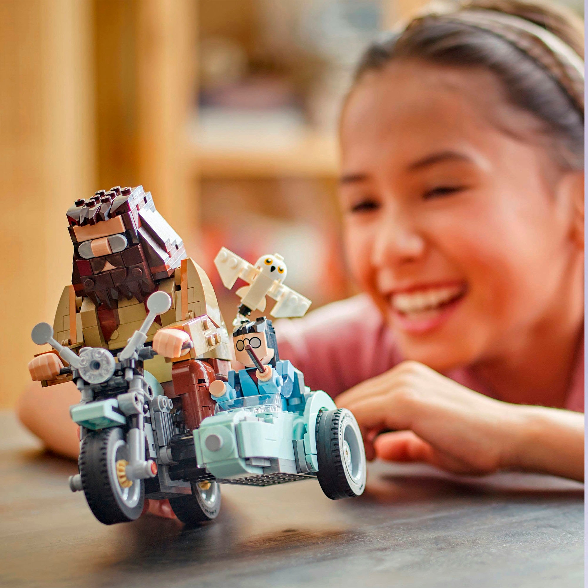 LEGO® Konstruktionsspielsteine »Hagrids und Harrys Motorradtour (76443), LEGO Harry Potter™«, (617 St.), Made in Europe