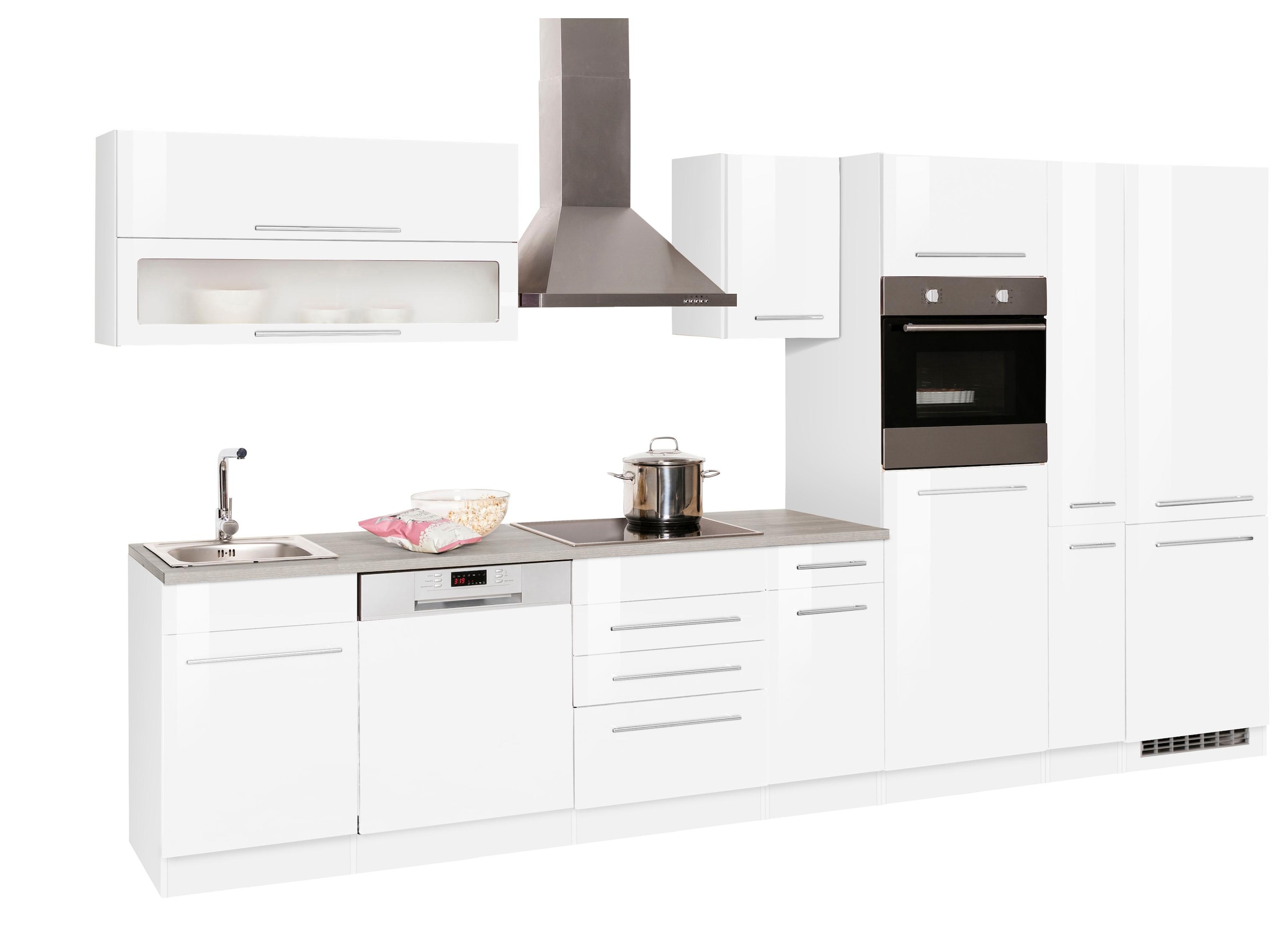 KOCHSTATION Küchenzeile »KS-Eton«, ohne E-Geräte, Breite 360 cm günstig online kaufen