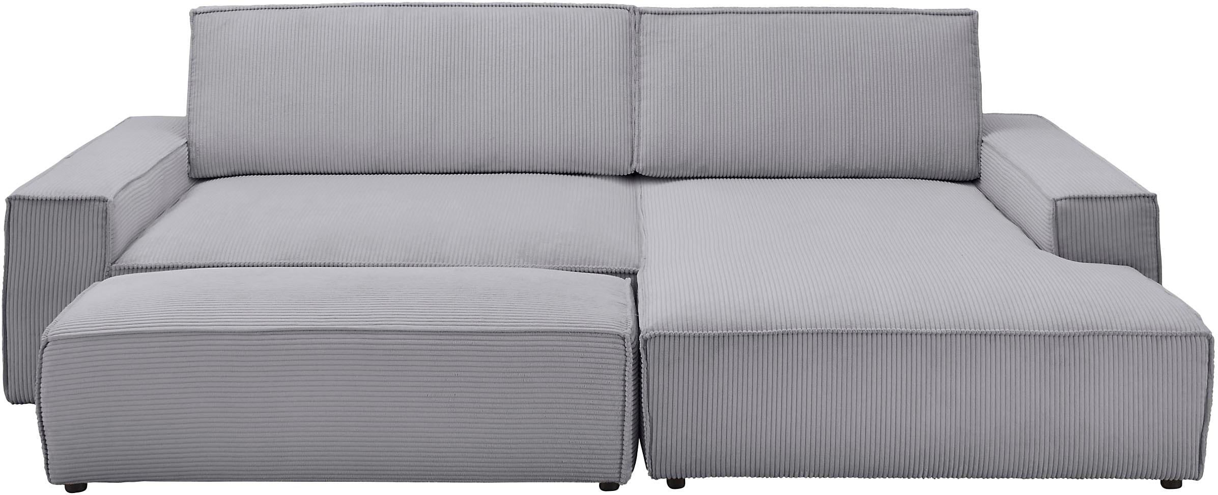 Home affaire Polsterecke »NEU: SHERWOOD XXL tief, L-Form mit Schlaffunktion, Big-Sofa mit Hocker«, (Set, 2 St.), stellbar zum Schlafsofa (Krokodilverbinder), Cord, Leinenoptik