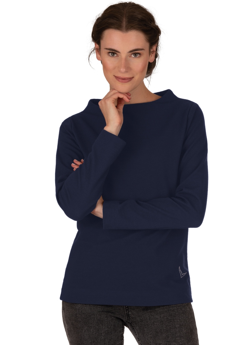 Trigema Sweatshirt »TRIGEMA Stehkragen Pullover mit Kristallsteinen«  bestellen