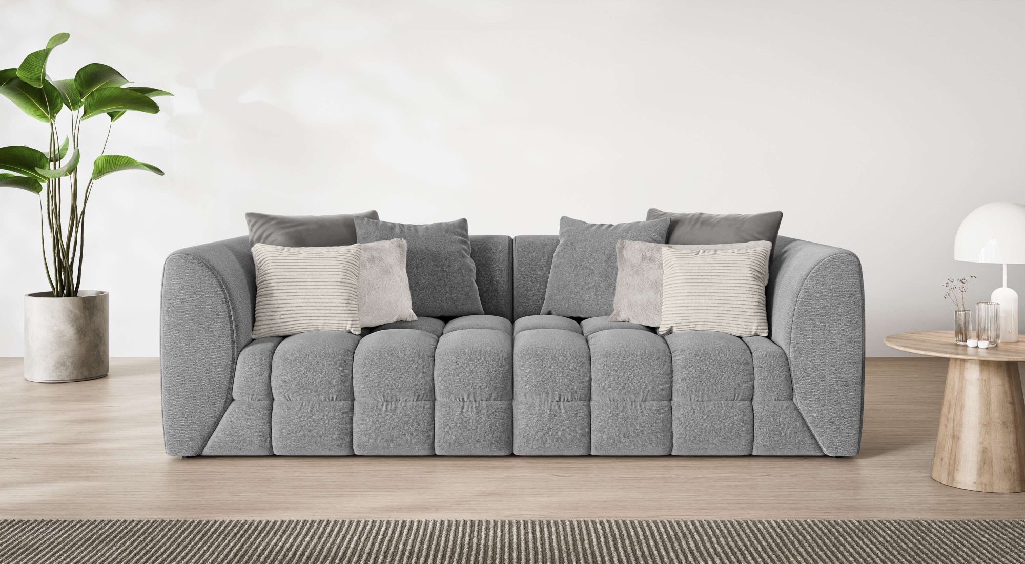 s.Oliver Big-Sofa »COBBO 3-Sitzer Design-Sofa Bubble-Optik, Maße B/T/H: 259 günstig online kaufen