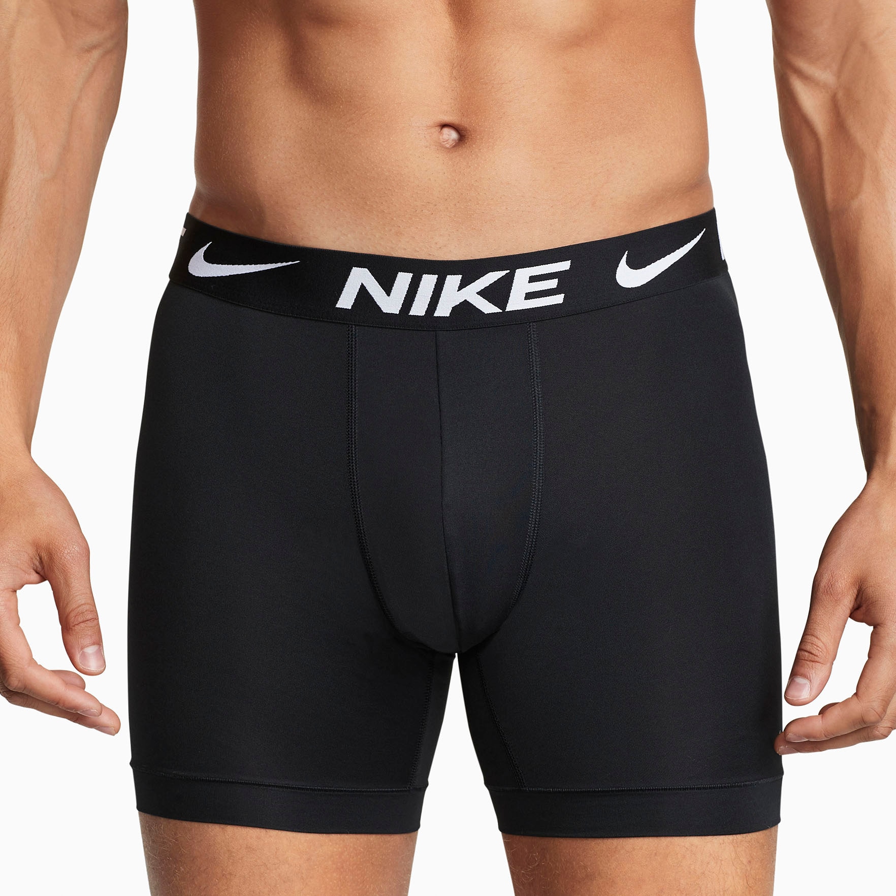 NIKE Underwear Boxer »BOXER BRIEF LONG 3PK« Packung, 3er-Pack,  mit Elastikbund mit Nike Logo-Schriftzug