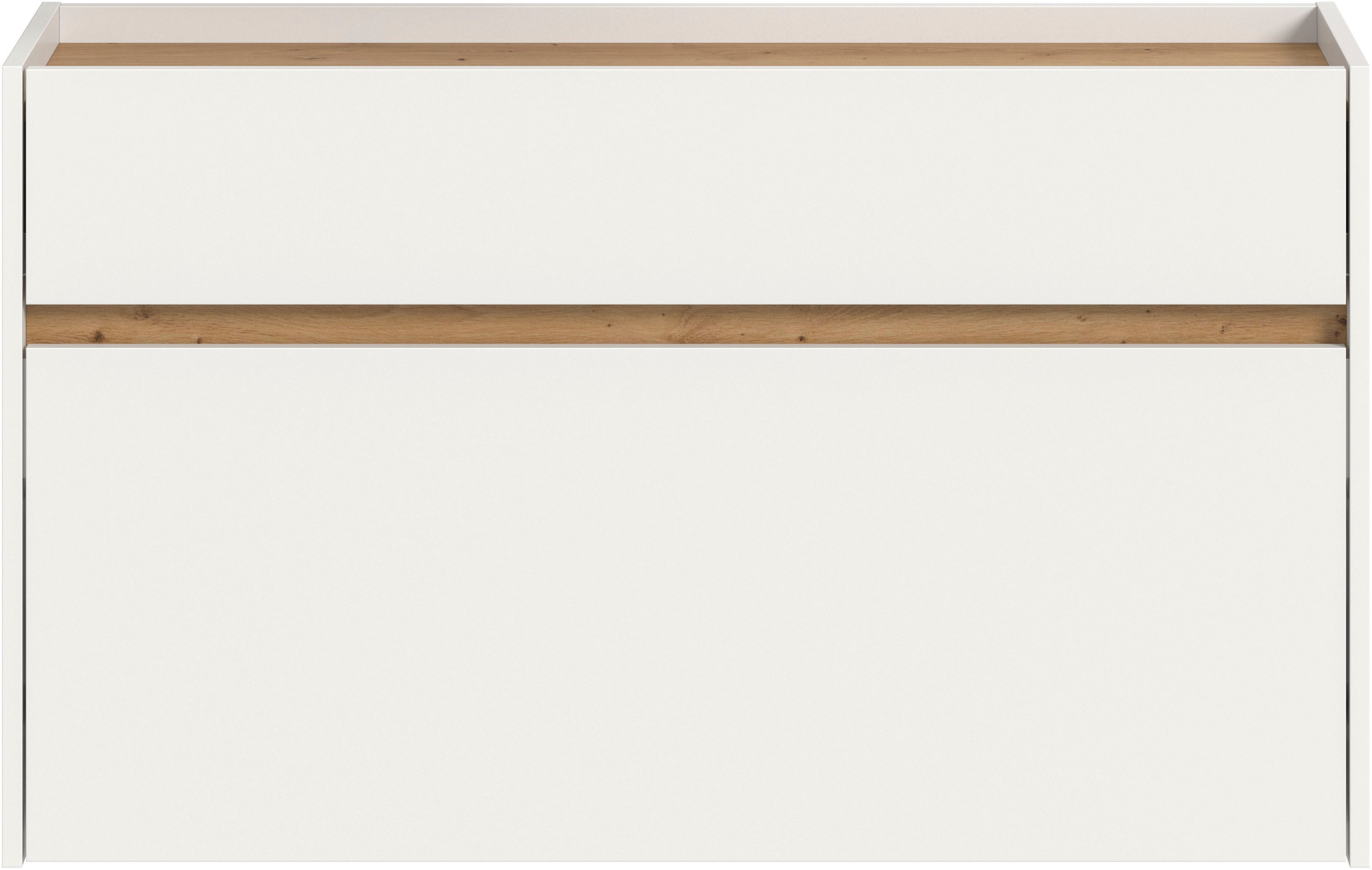 INOSIGN Schuhschrank »EVRID, Breite 110cm, hängend, 1 Schubkasten, 1 Schuhwalze«, (1 St., individuell mit anderen Artikel der Serie EVRID erweiterbar), Schuhkommode, Kommode, Sideboard, Garderobenschrank, Flurkommode