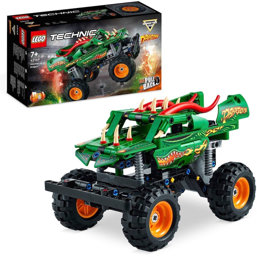 LEGO® Konstruktionsspielsteine »Monster Jam™ Dragon™ (42149), LEGO® Technic«, (217 St.)
