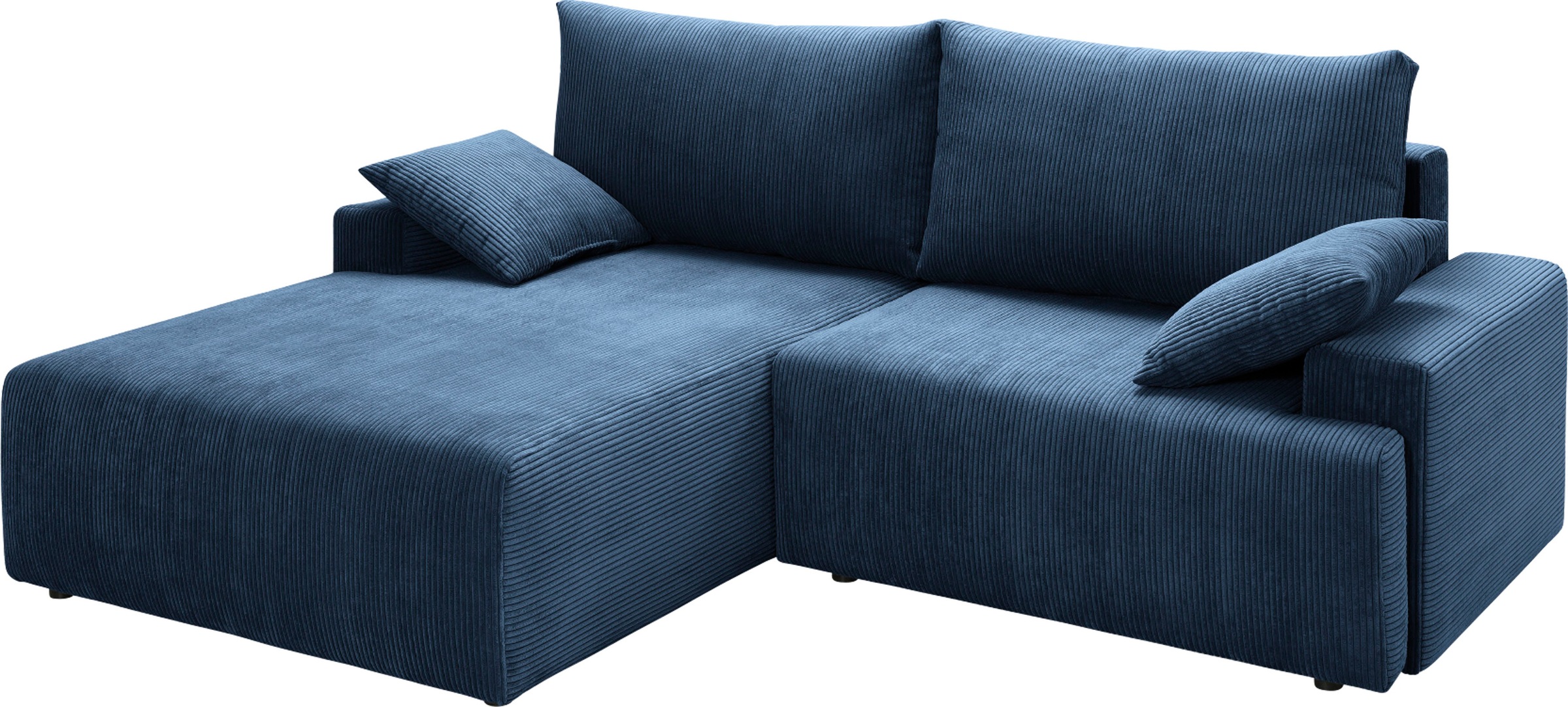exxpo - sofa fashion Ecksofa »Orinoko, aktuelles Design und hoher Sitzkomfort, L-Form«, inkl. Bettfunktion und Bettkasten, schöne Farben im angesagten Cord