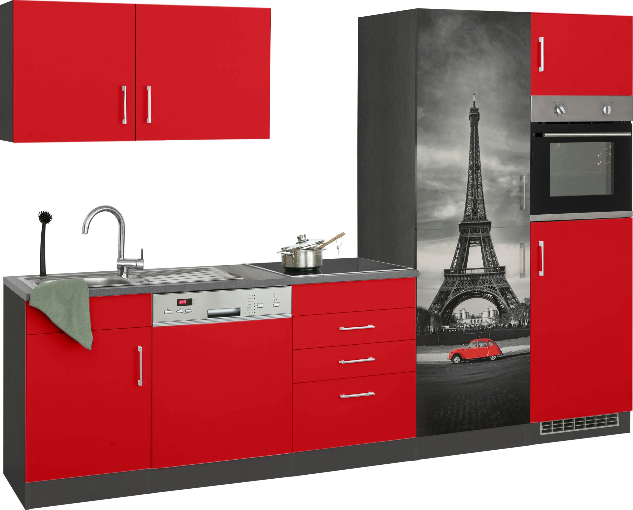 KOCHSTATION Küchenzeile »KS-Paris – Küchen mit einzigartigen Fotomotiven au günstig online kaufen
