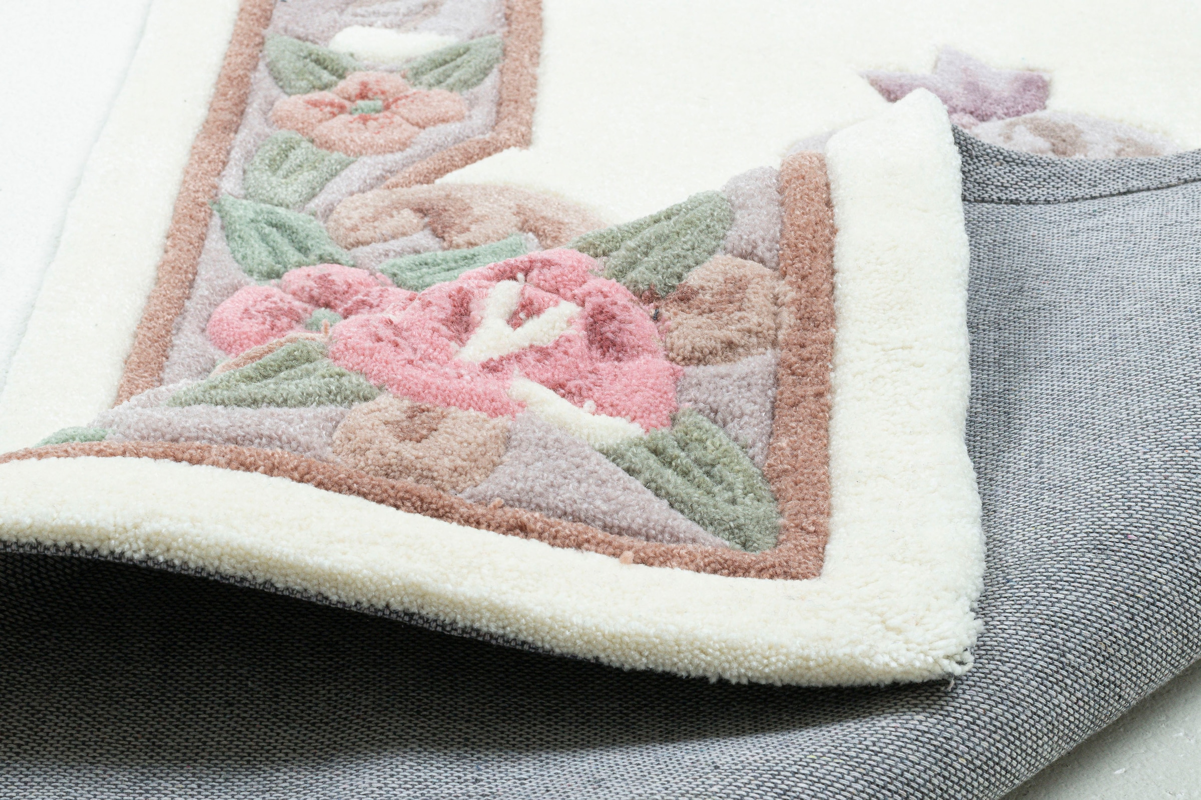 THEKO Bettumrandung »Ming«, (3 tlg.), Bettvorleger, Läufer-Set, hochwertiges Acrylgarn, florales Design