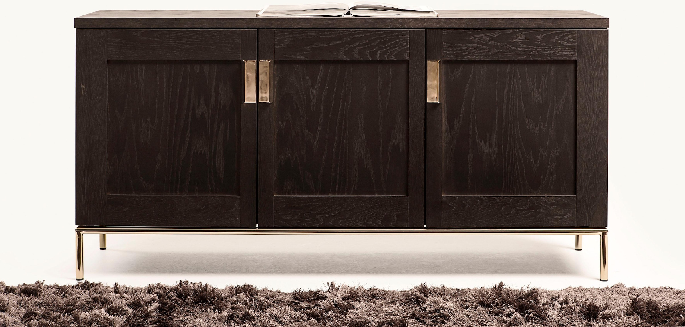 Sideboard »Parlan«, mit drei Holztüren und Anschlagdämpfern, Soft-Close, Breite 150 cm