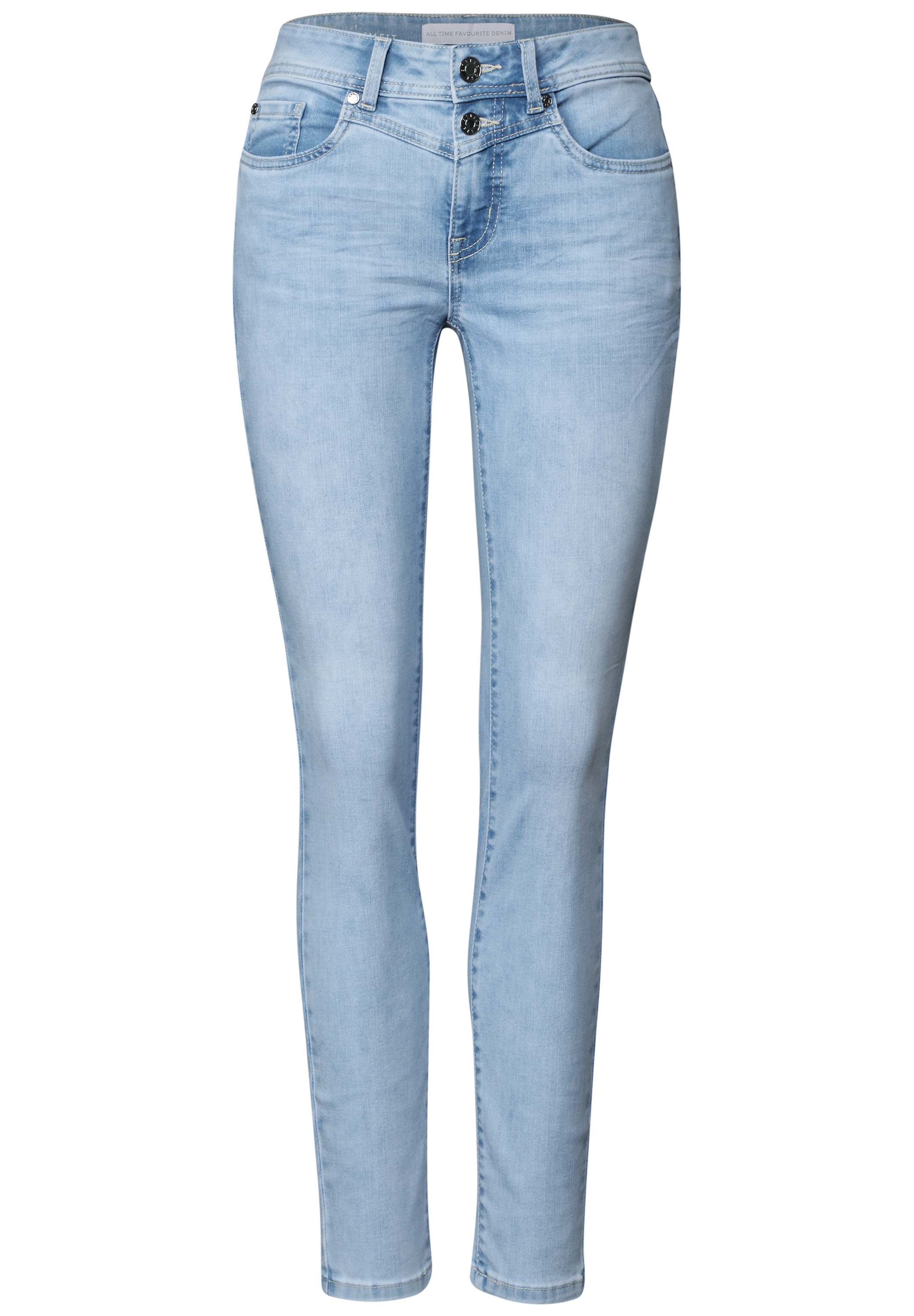 STREET ONE Slim-fit-Jeans »Style YORK«, im Five-Pocket Style