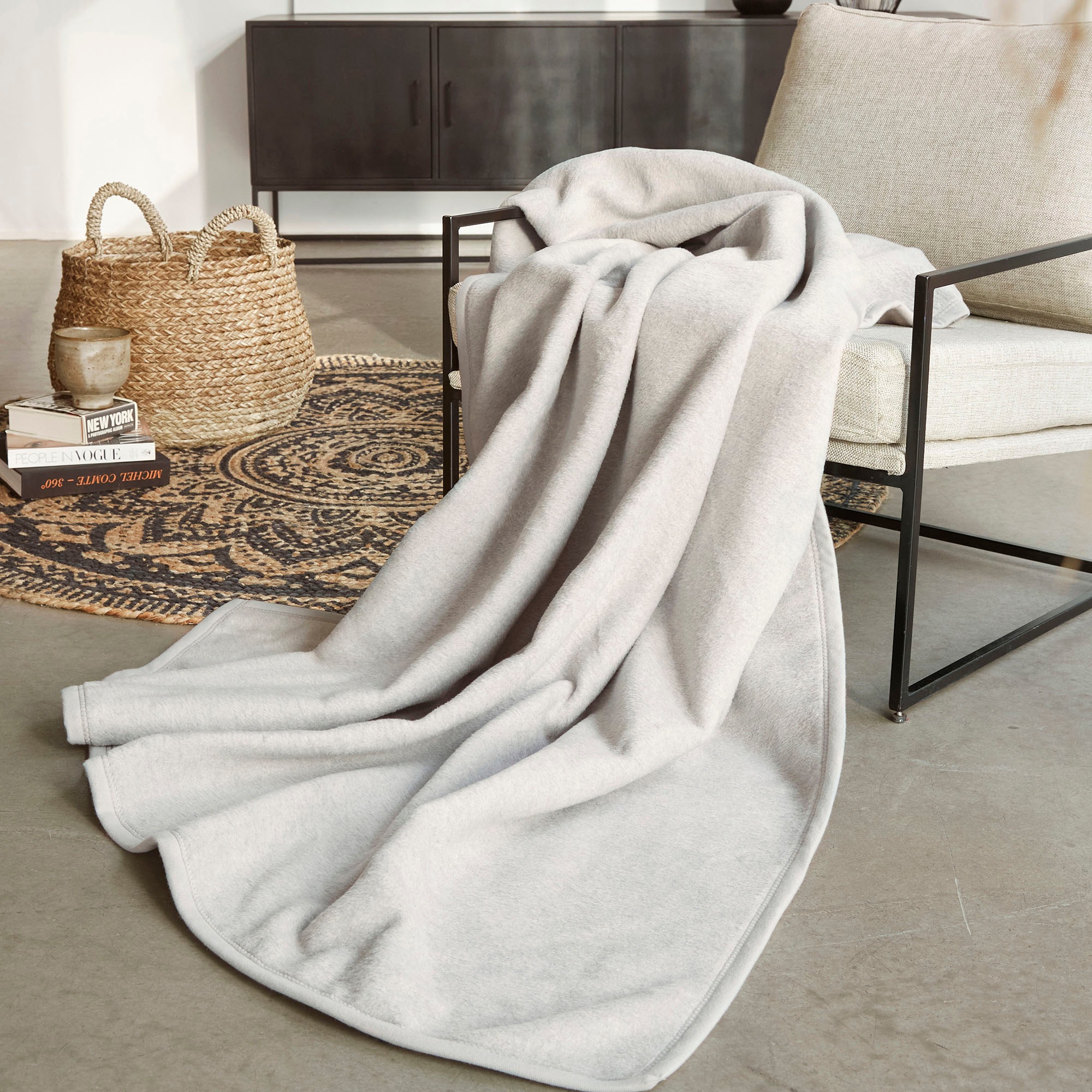 IBENA Kniedecke "Uni Kniedecke Luxus" unifarbenes Design günstig online kaufen