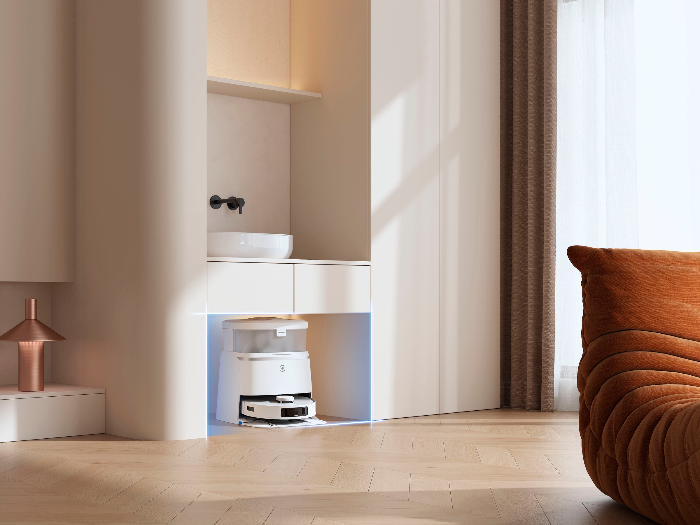 ECOVACS Nass-Trocken-Saugroboter »DEEBOT T30 PRO OMNI«, 11.000PA, Mini OMNI Station, Mopphebesystem, Adaptive Kantenreinigung