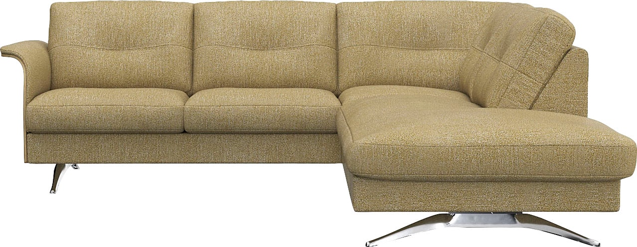 FLEXLUX Ecksofa »Glow, super bequem durch hochwertigem Sitzaufbau mit Federkern, L-Form«, Modernes skandinavisches Design