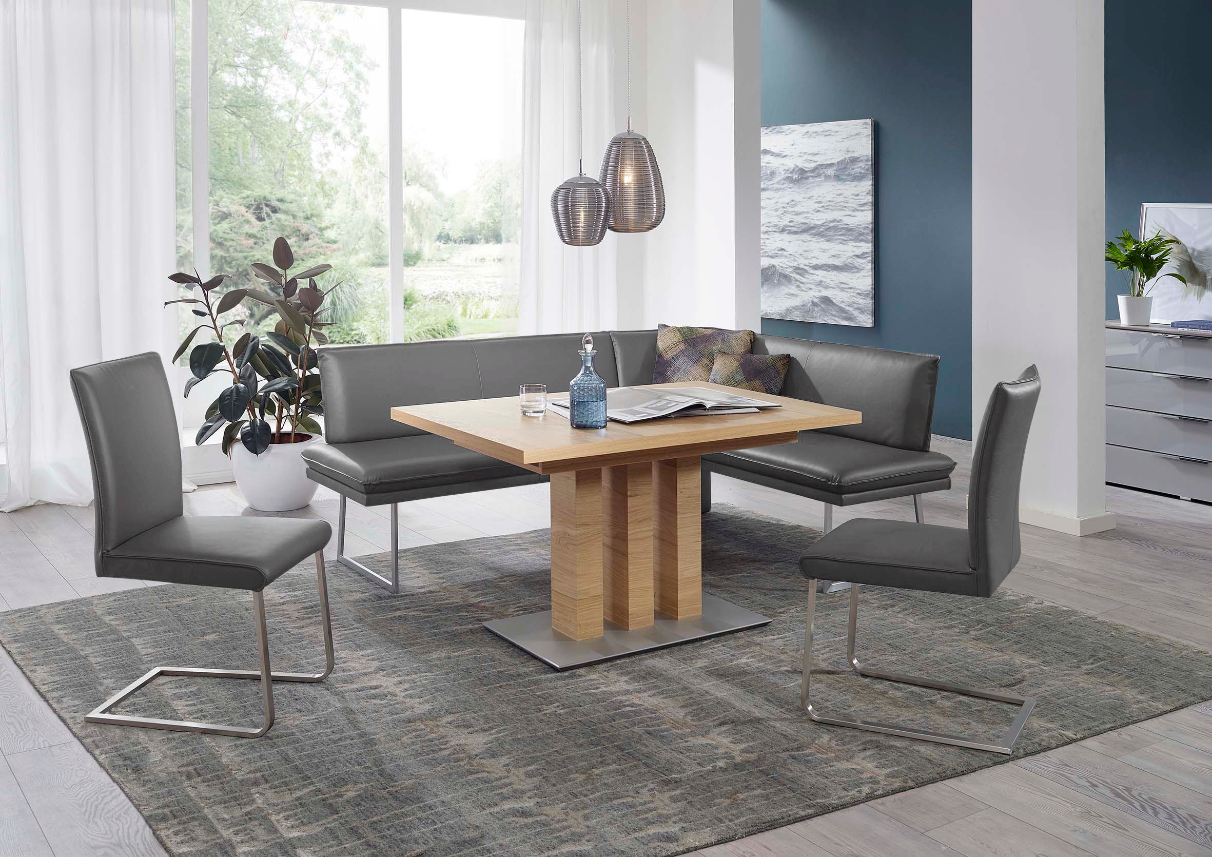 K+W Komfort & Wohnen Essgruppe »Santos III« 4 Stk. tlg. gepolsterte Eckbank günstig online kaufen