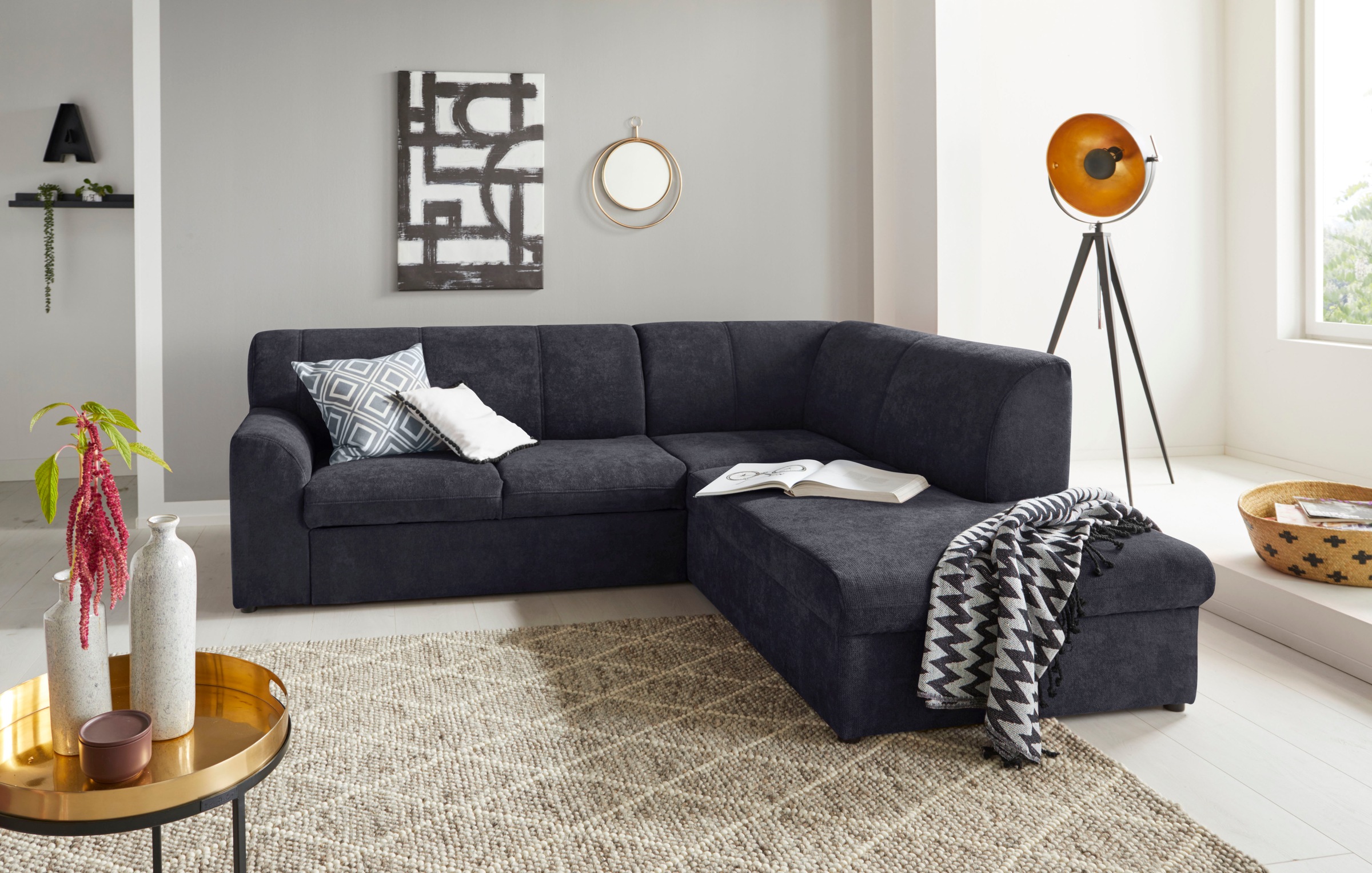 DOMO collection Ecksofa »Topper zeitlos elegant, kompakte Stellmaße, OTTOs günstig online kaufen