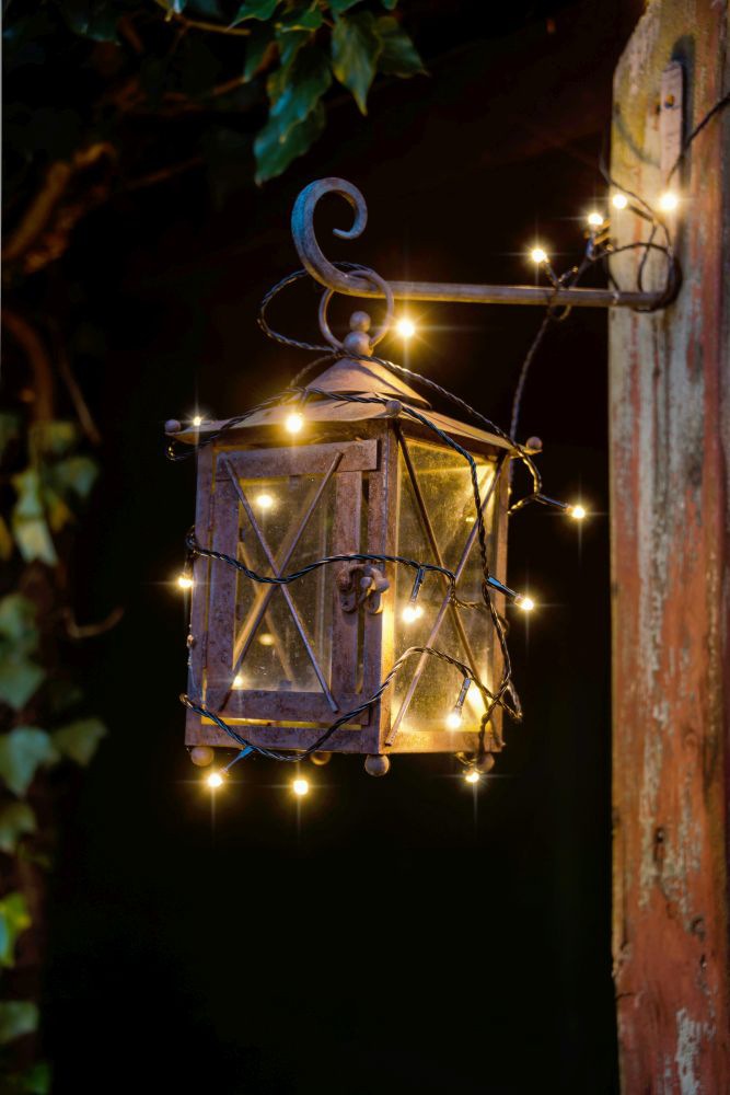 KONSTSMIDE LED-Lichterkette »Weihnachtsdeko aussen«, gefrostet, 200 warm weiße Dioden