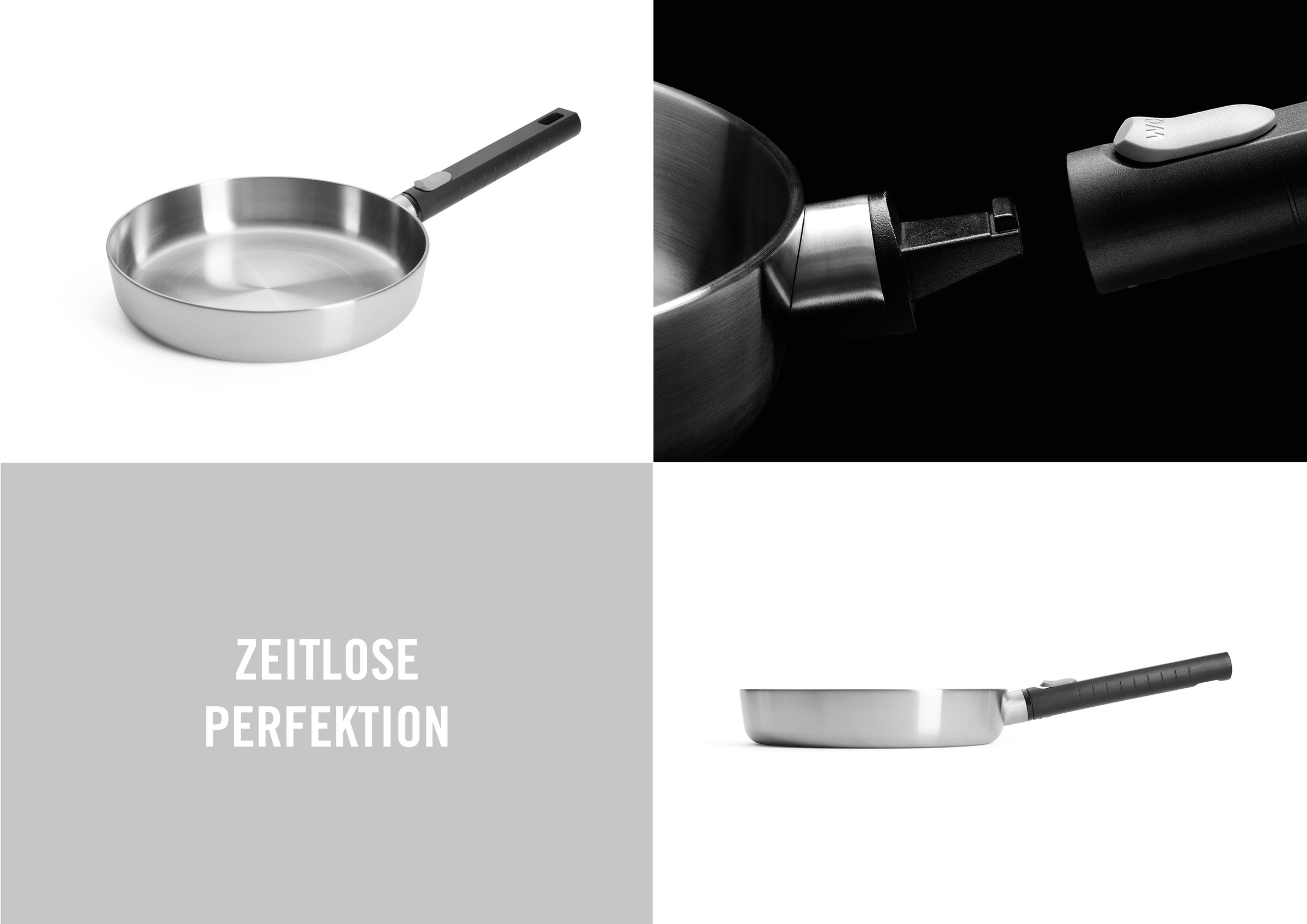 WOLL Bratpfanne »Logic Steel« Edelstahl 18/10 1 Stk. tlg. 5-Schicht-Aufbau günstig online kaufen