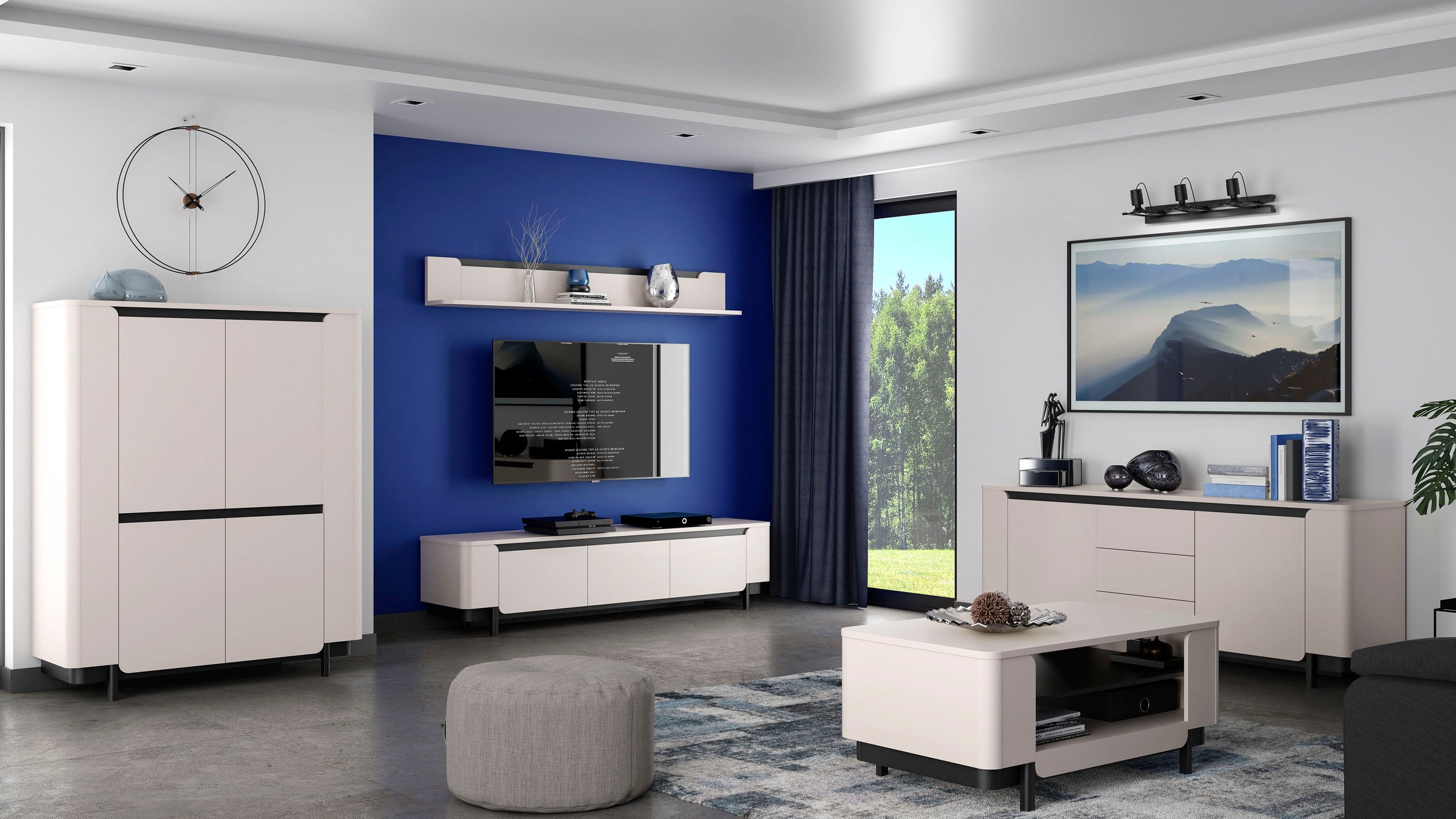 FORTE Lowboard »VodolTV-Board, TV-Schrank«, TV Board, Soft Close, Stauraum