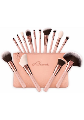 Kosmetikpinsel-Set »Essential Brushes - Rose Golden Vintage«, (15 tlg., inkl....