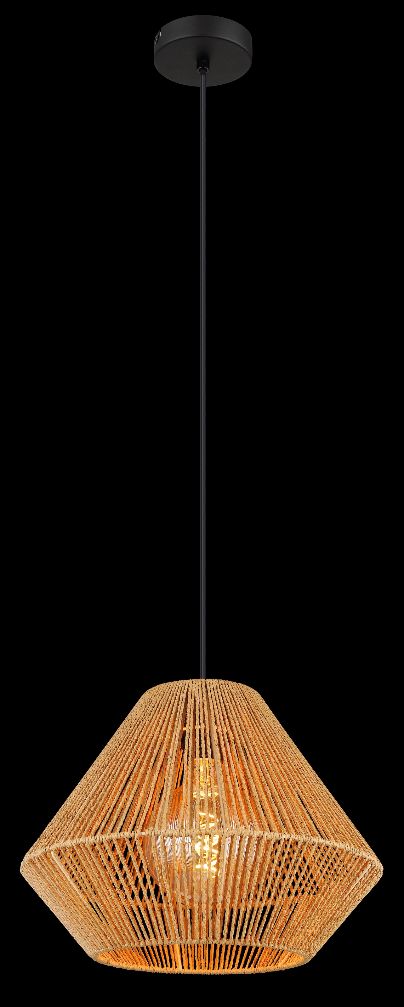GLOBO LIGHTING Hängeleuchte »HOUDINI«, Leuchtmittel E27 | ohne Leuchtmittel, Hängelampe/Pendelleuchte/Esszimmer/Wohnzimmer/Esstisch