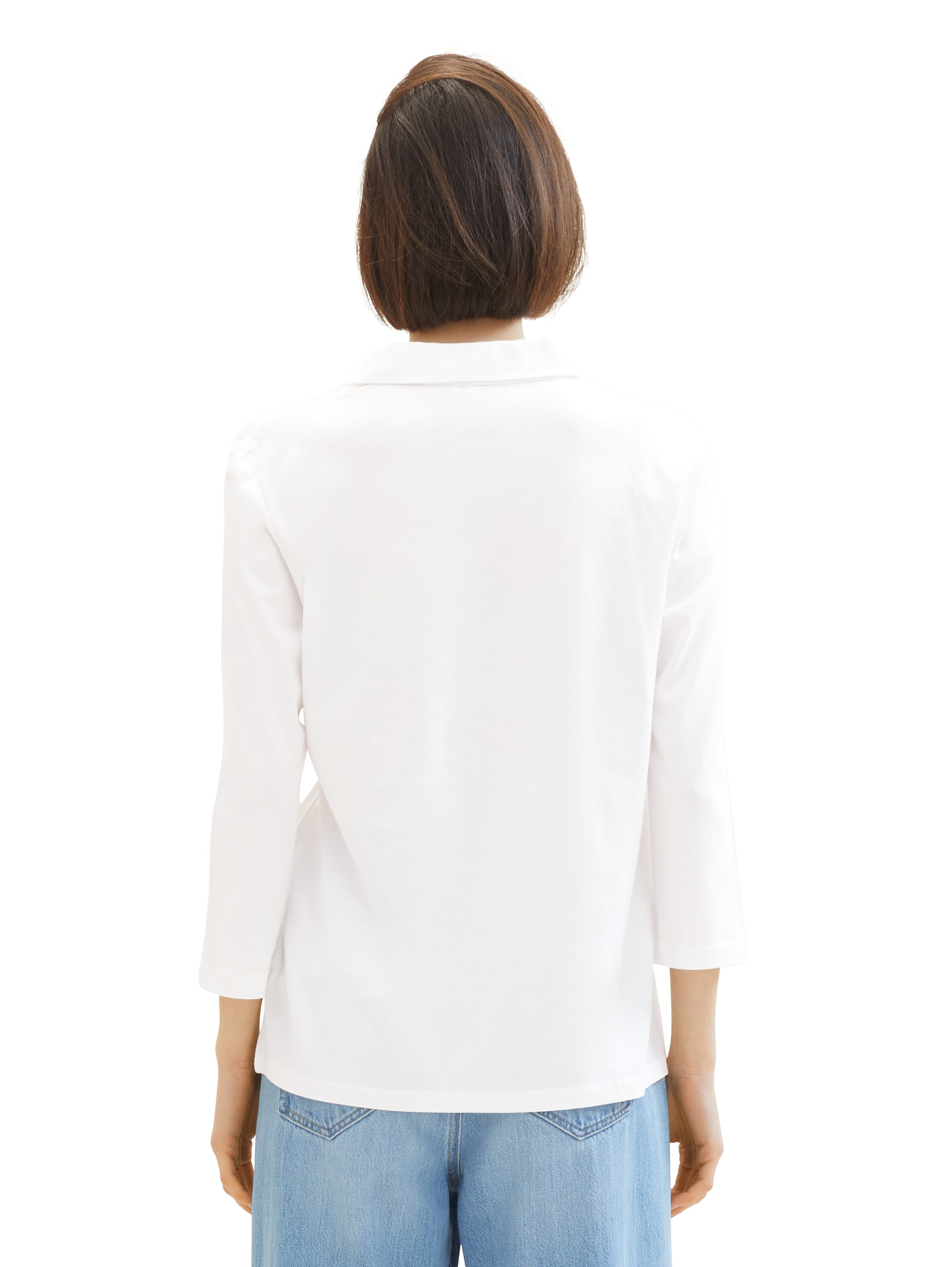 TOM TAILOR Langarmshirt, mit Polokragen