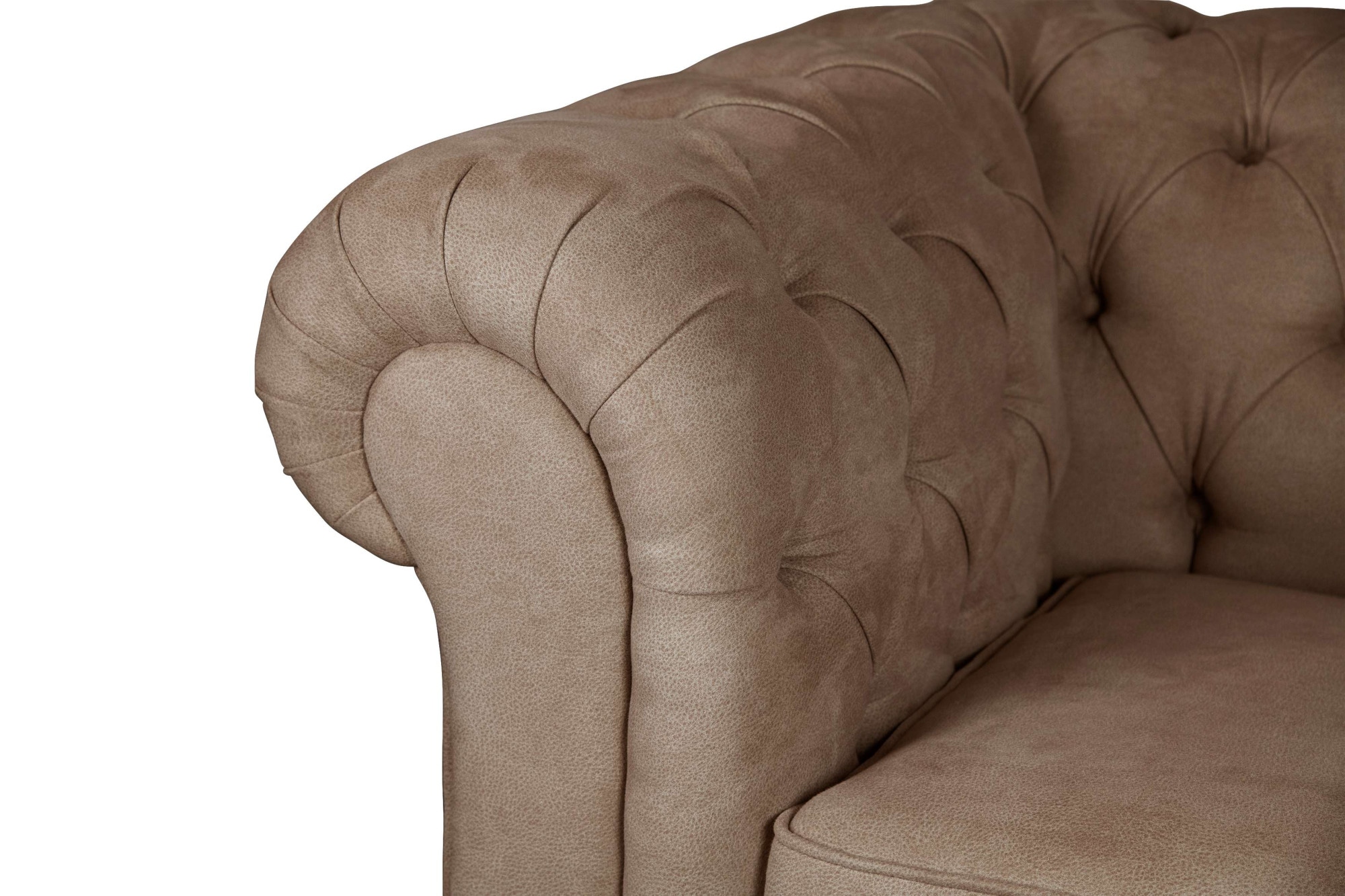 Home affaire Sessel »CHARENTE, Chesterfield, Wellenfederung, Maße B/T/H: 105/89/74 cm«, mit edler Knopfheftung und typischen Armlehnen