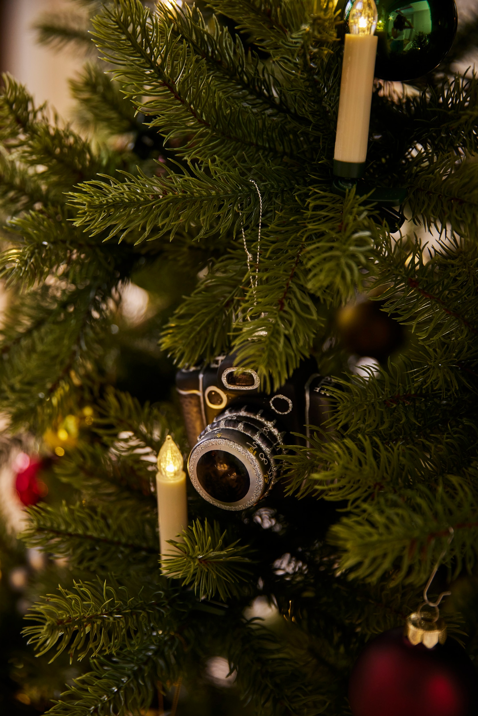 Krebs Glas Lauscha Christbaumschmuck »Spiegelreflexkamera, Weihnachtsdeko, Christbaumschmuck« mundgeblasen