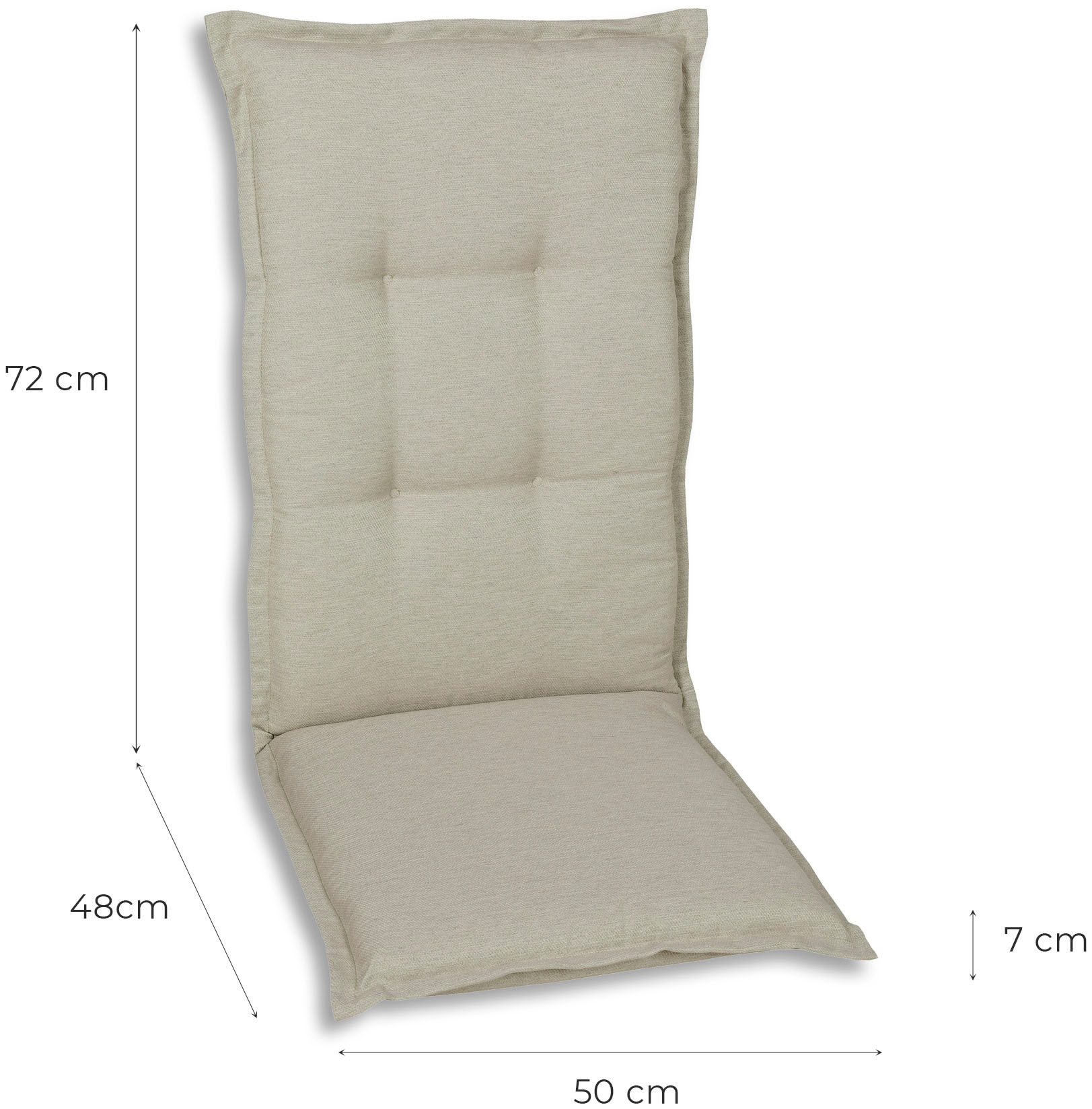 GO-DE Sesselauflage hoch, wasserabweisend