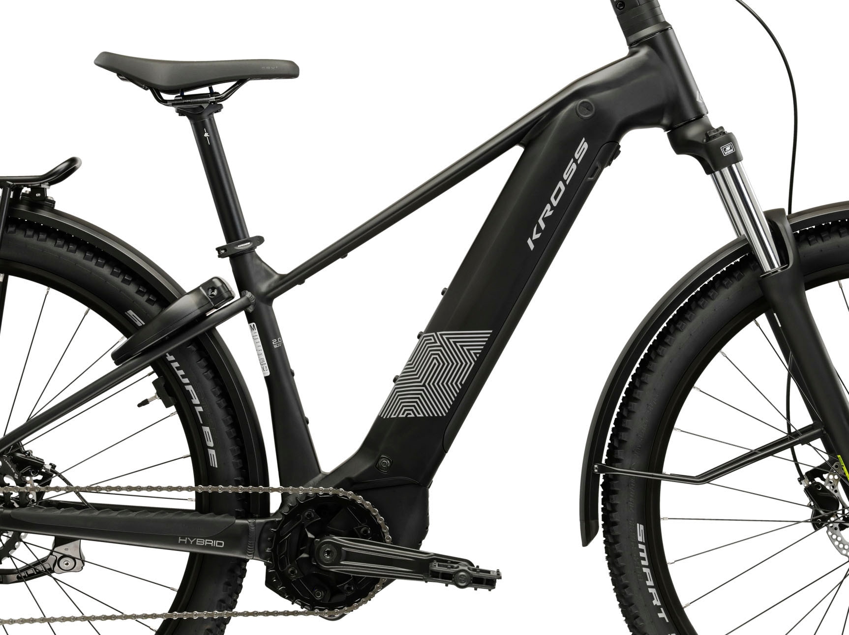 Kross »Influx Hybrid SUV 2.0 16,7Ah / 600 Wh 29 Zoll schwarz 9 Gänge 2026« 9 Gang Shimano CUES U4000 Schaltwerk Kettenschaltung Mittelmotor 250 W BOSCH PERFORMANCE LINE PX Mittelmotor