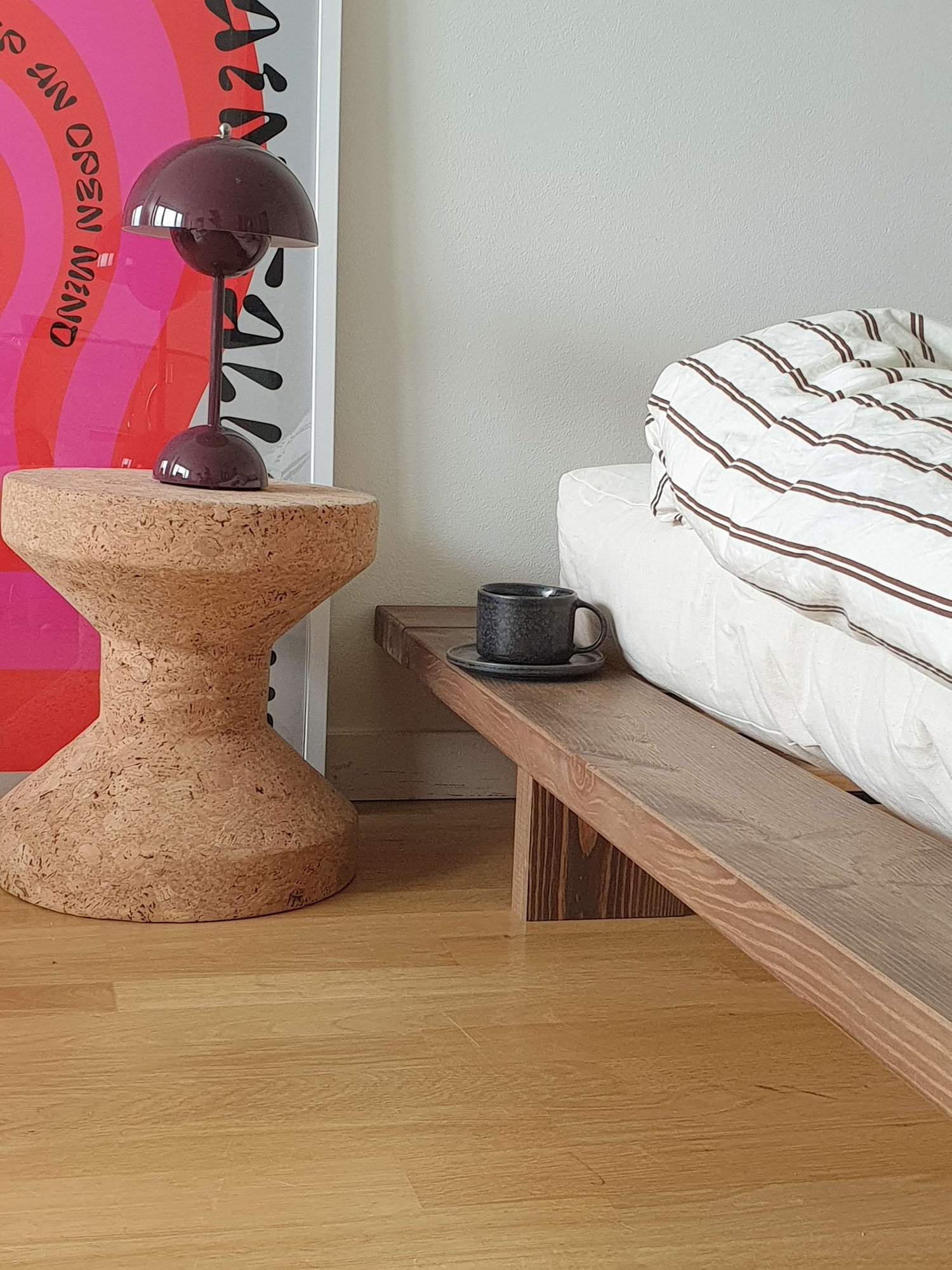 Karup Design Bettgestell »JAPAN BED Bodenbett, Holzrahmen, Futonbett, Jugendbett, Holzbett«, Massivholzbett mit Lattenrost, Kiefer massiv, Bett ohne Kopfteil