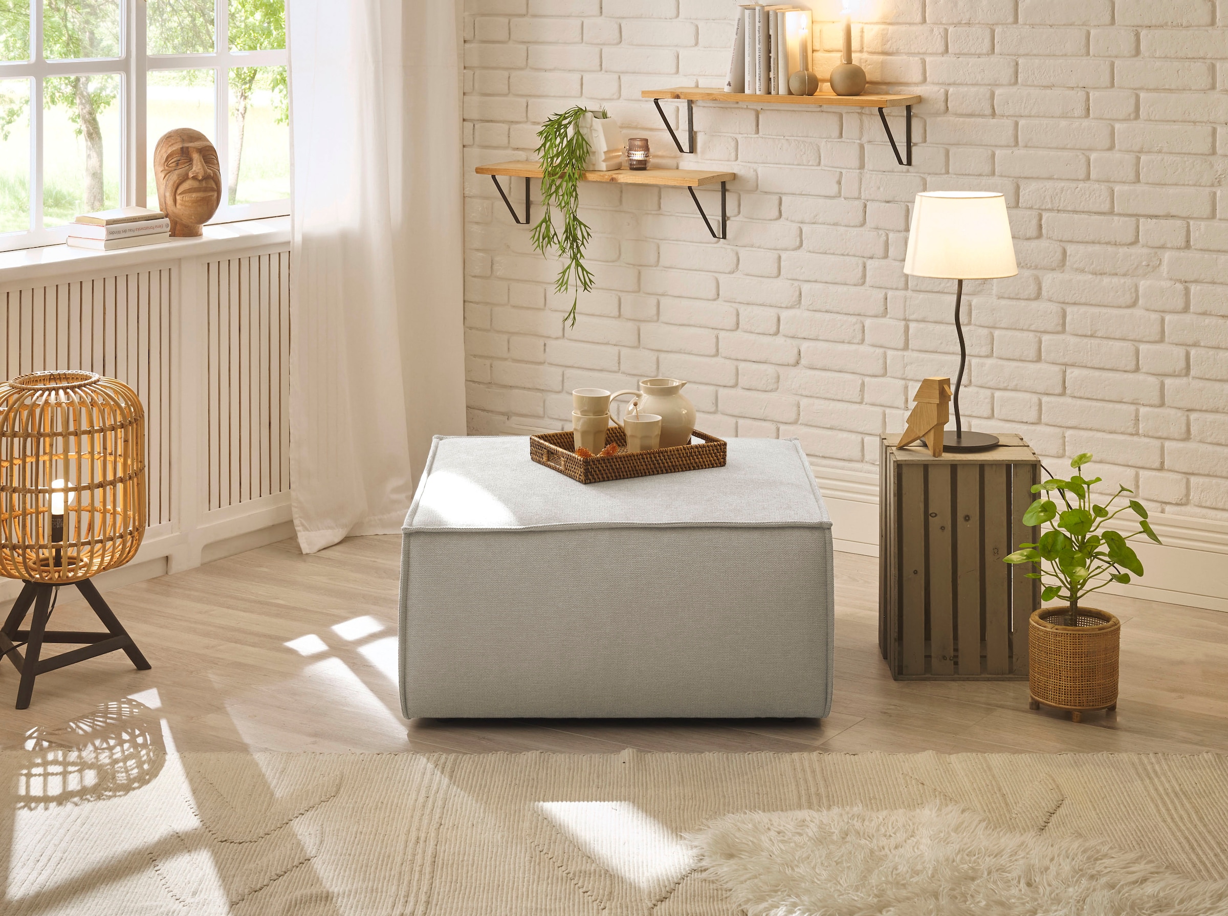 andas Hocker »Finnley«, quadratisch, passt z. Loveseat Finnley