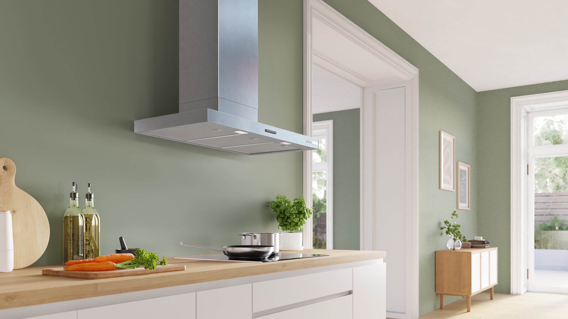 BOSCH Wandhaube »DWB95CC30« Serie Serie 4