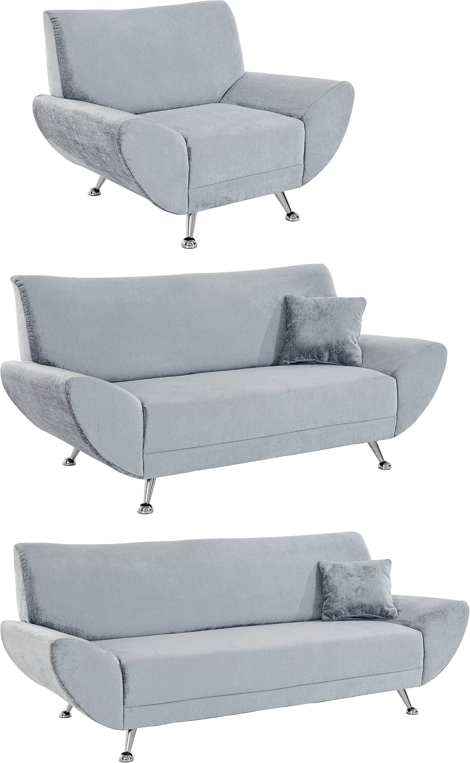 INOSIGN Polstergarnitur »Saltare elegant und komfortabel, OTTOs Choice«, (3 tlg.)
