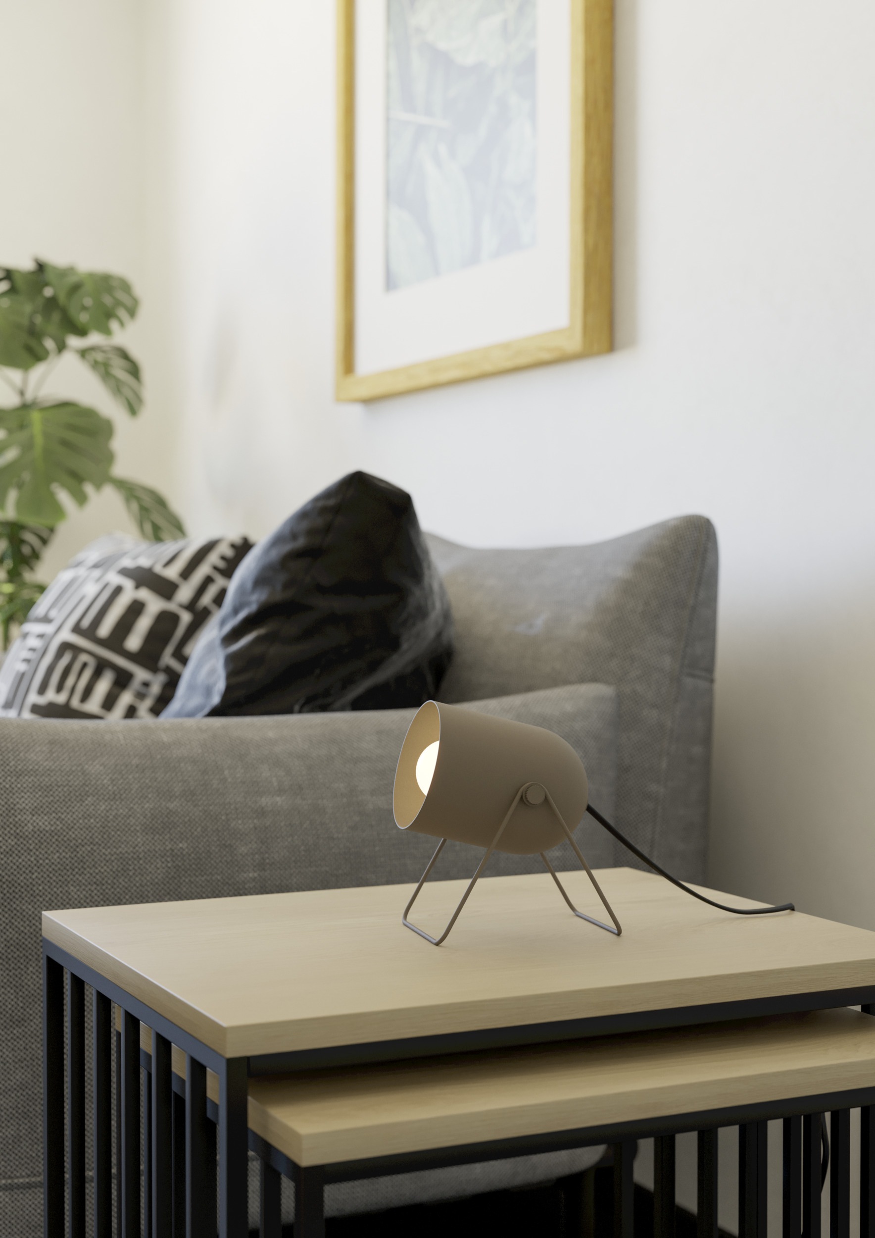 EGLO Tischleuchte »TILSTON Tischlampe - Stahl - E14 - 1X8W - IP20« E14 1 St günstig online kaufen