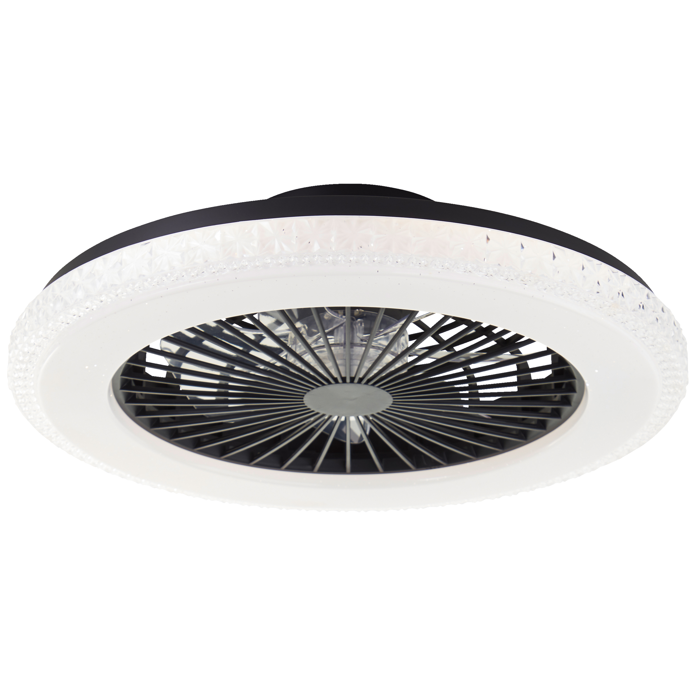 Brilliant LED Deckenleuchte »Badria«, mit Ventilator, 49 cm, digitales RGB, 4700 lm, dimmbar, 3000-6500 K