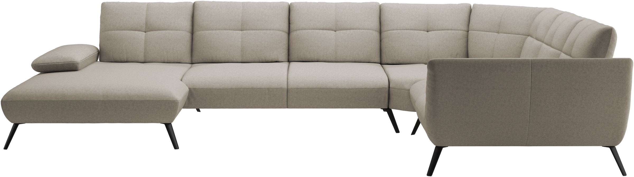 OTTO home Wohnlandschaft »Mikado U-Form« inkl. Sitztiefenverstellung und Armteilverstellung