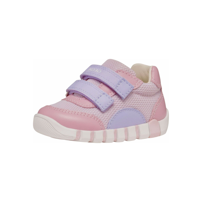 GEOX Lauflernschuh »Halbschuhe Lederimitat/Textil« Violett/Rosa 20 20 Verschluss: Klettverschluss