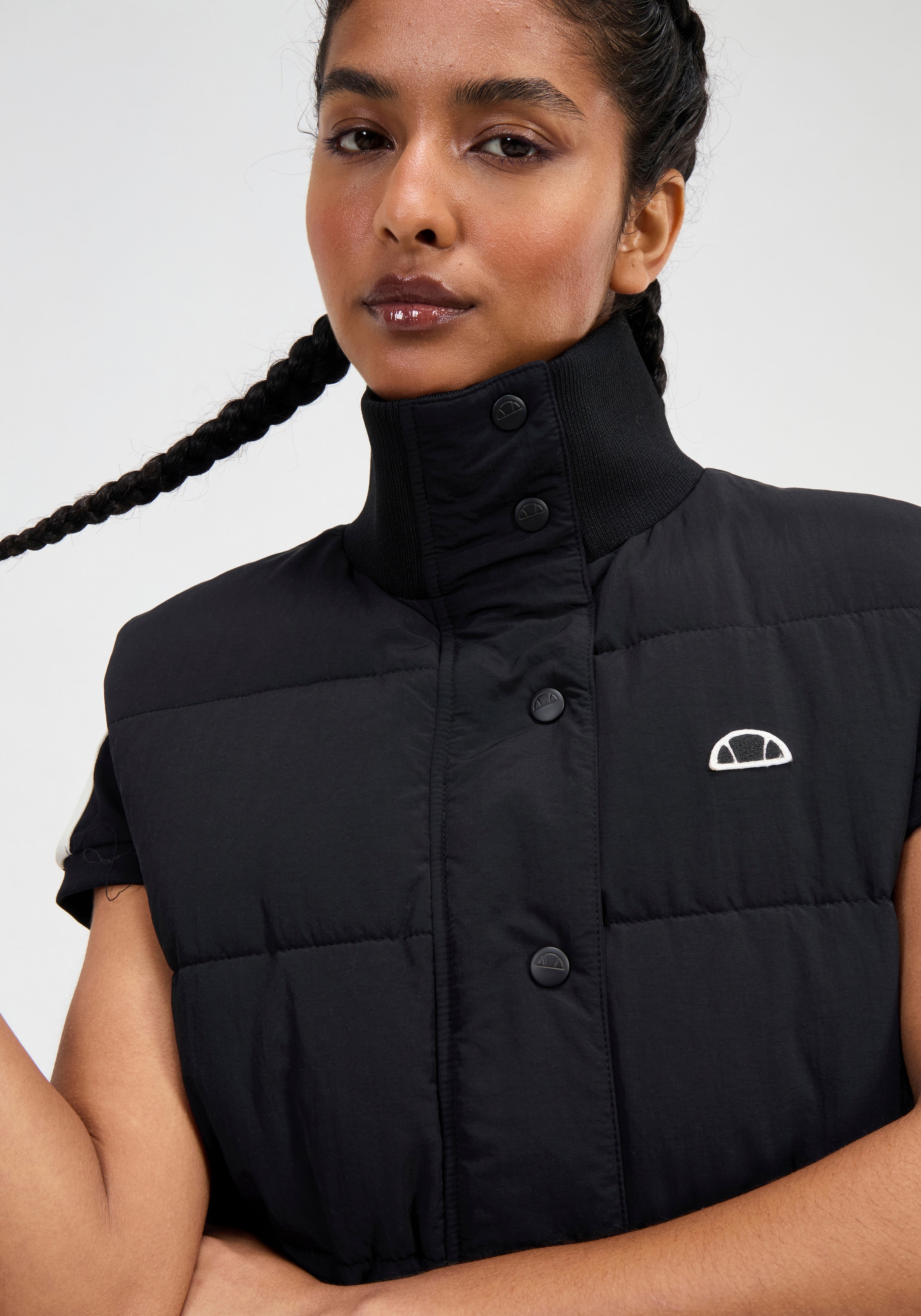Ellesse Steppweste »MATSSON GILET« mit hohem Stehkragen, aus Polyamid