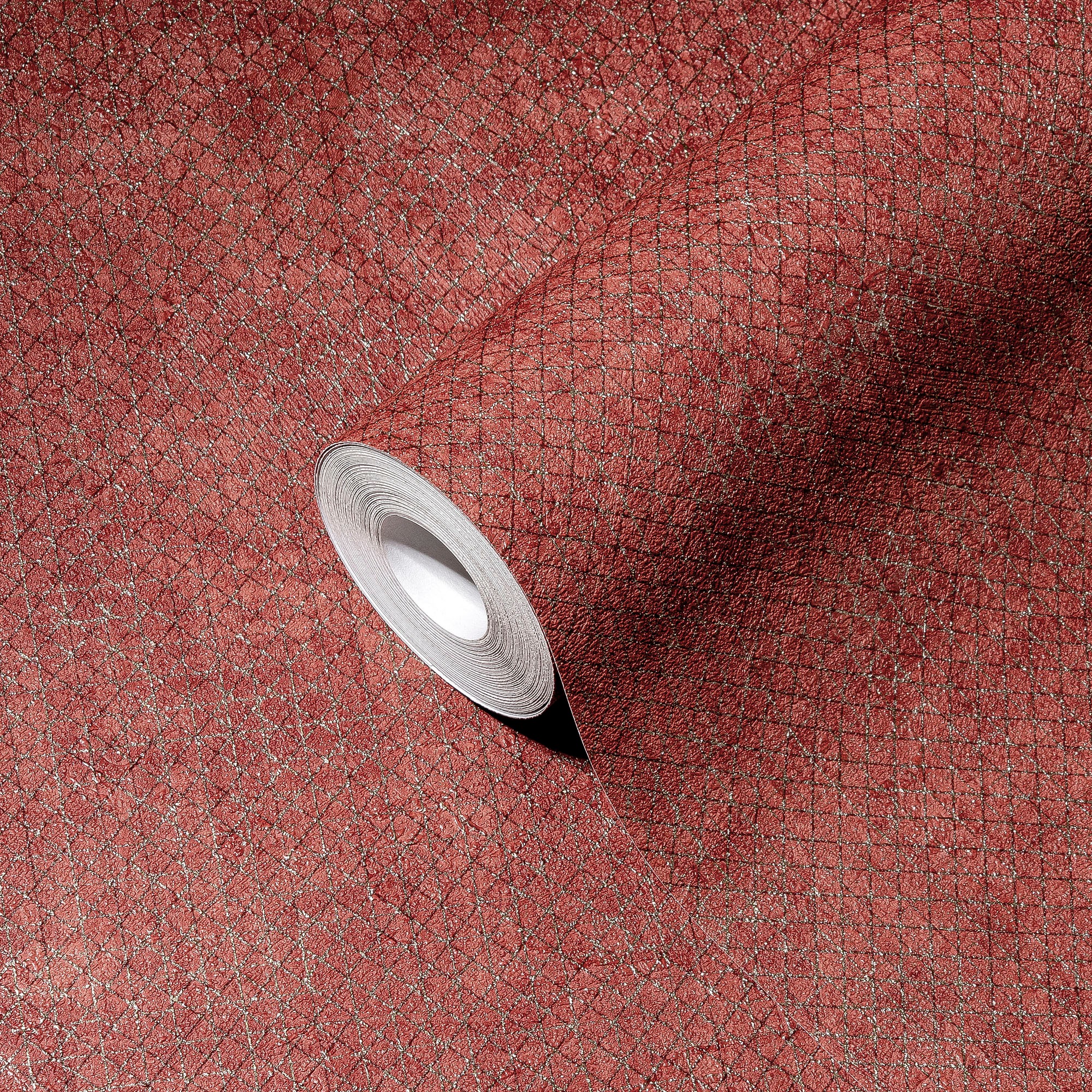 A.S. Création Vliestapete »THE BOS Uni Metalliceffekt«, leicht glänzend-gemustert-abstrakt, Grafisch Tapeten Wohnzimmer Schlafzimmer Küche modern Flur Design Büro