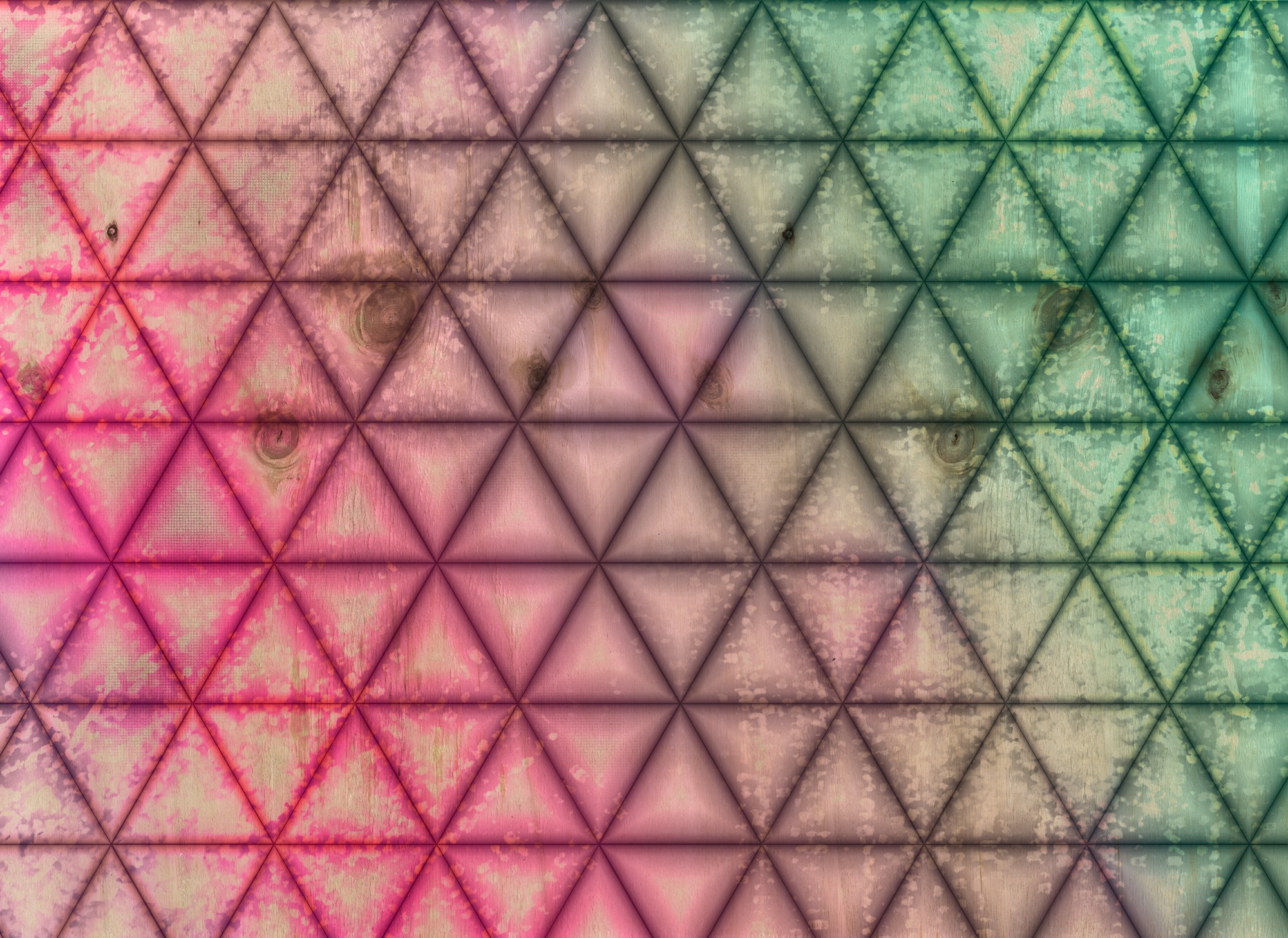 A.S. Création Vliestapete »Fototapete mit 3D-Effekt Rosa Grün Holzoptik« ma günstig online kaufen