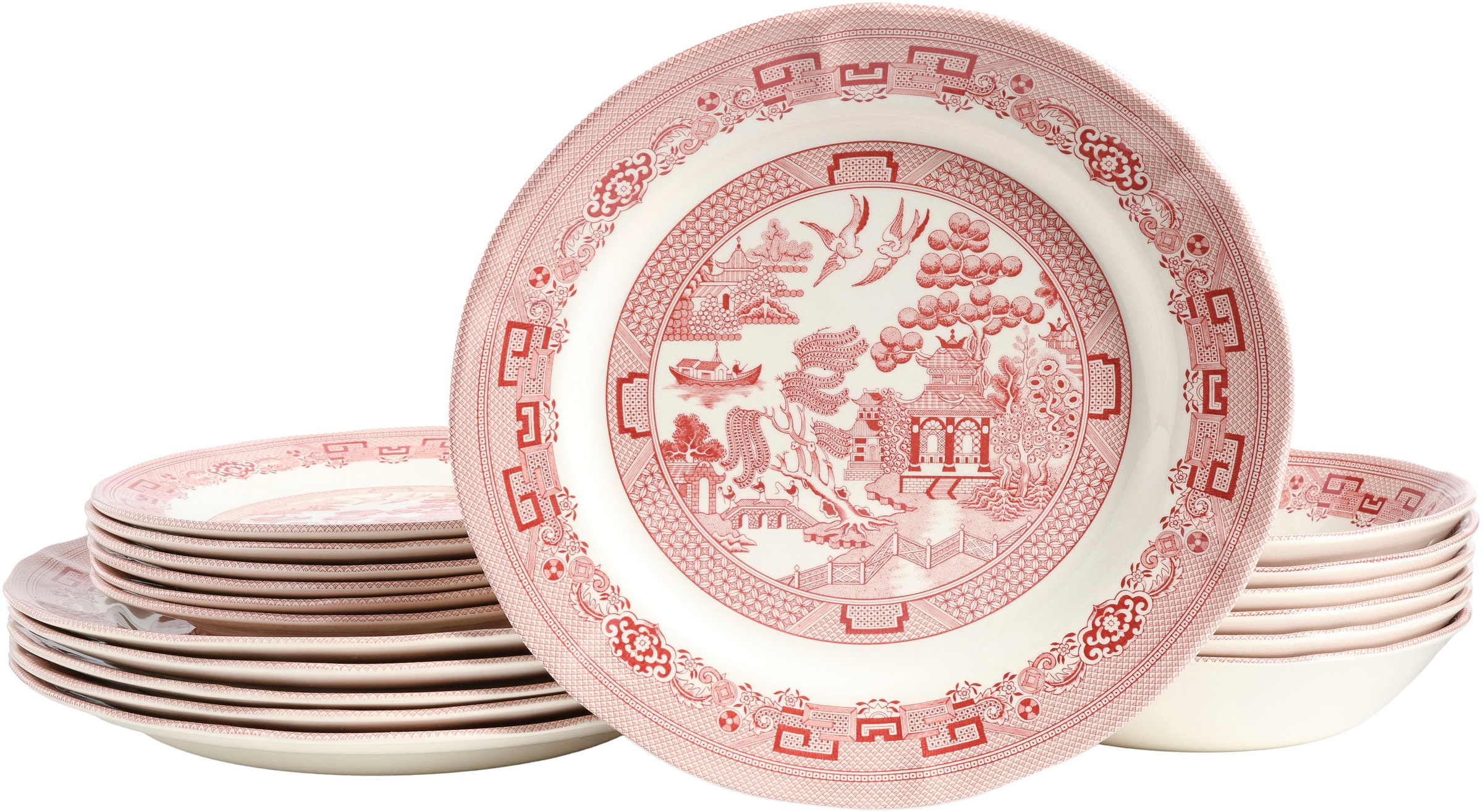 CreaTable Teller-Set »China Town, Teller Set 18-tlg« Fernöstliche Kultur günstig online kaufen