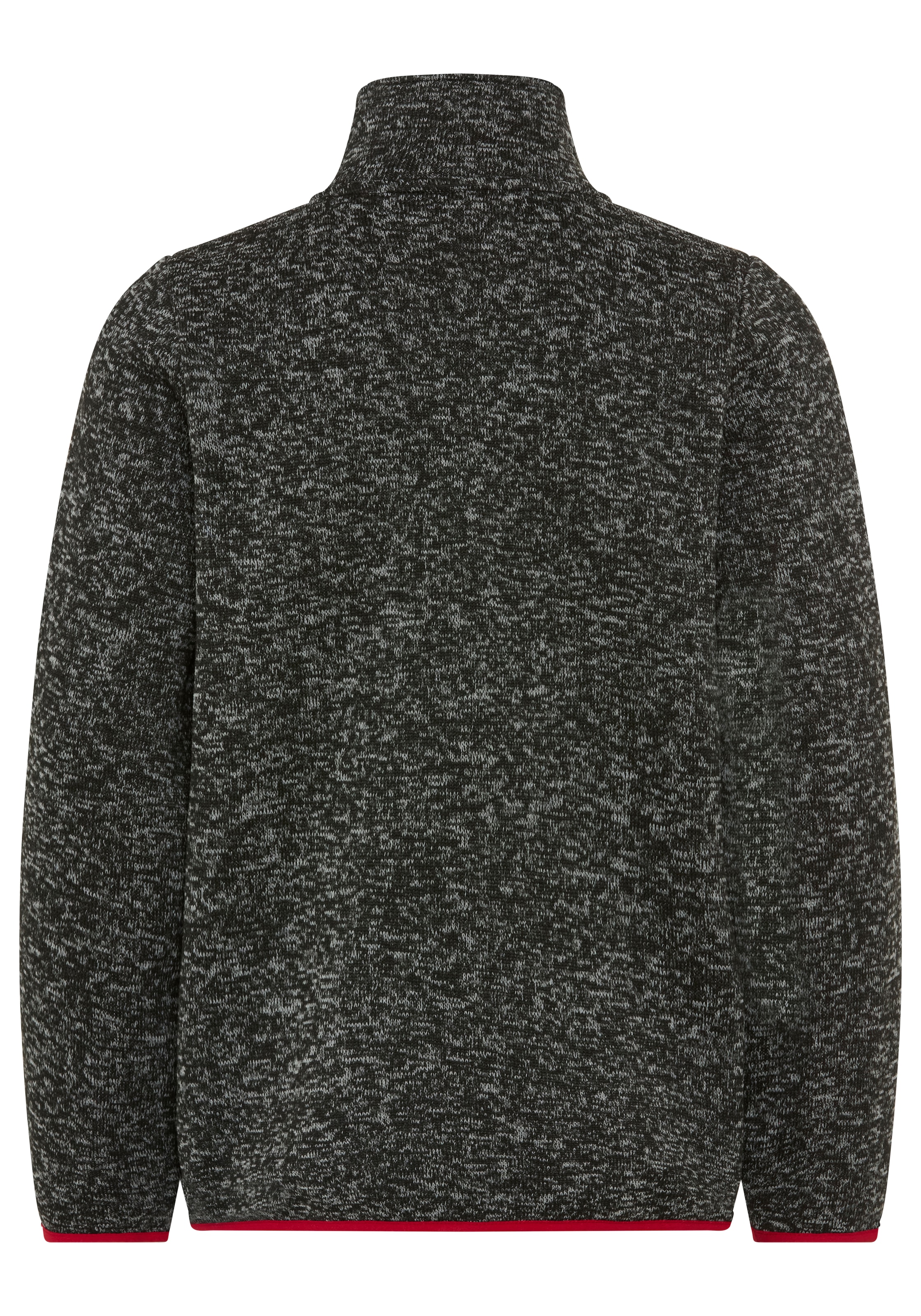 H.I.S Sweatjacke »Fleecejacke von H.I.S in schöner melierter Qualität« Stehkragen-Jacke mit Kontrastpipings, aus Fleece