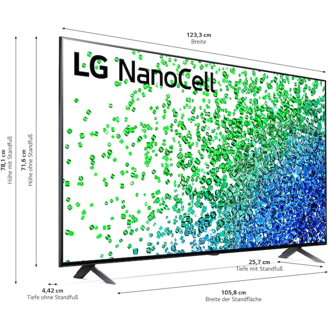 LG LCD-LED Fernseher »55NANO809PA«, 139 cm/55 Zoll, 4K Ultra HD, Smart-TV,  Local Dimming,Sprachassistenten,HDR10 Pro auf Rechnung kaufen