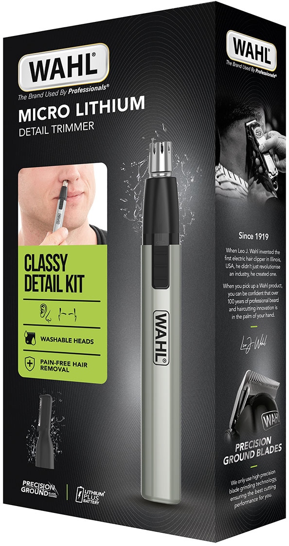 Wahl Nasen- und Ohrhaartrimmer »5640-1016«, 2 Aufsätze, Wahl Micro Lithium Detailtrimmer