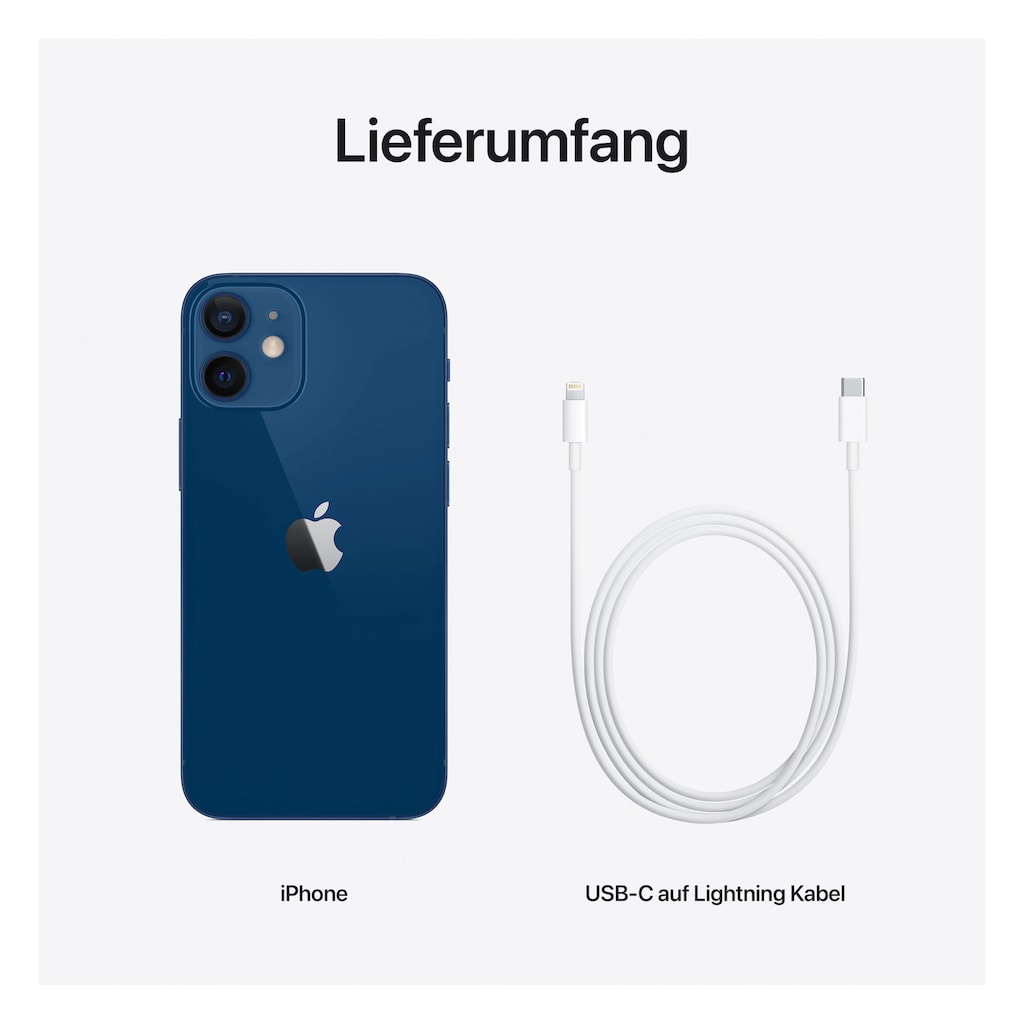 Apple Smartphone »iPhone 12 mini«, Blau, 13,7 cm/5,4 Zoll, 128 GB Speicherplatz, 12 MP Kamera