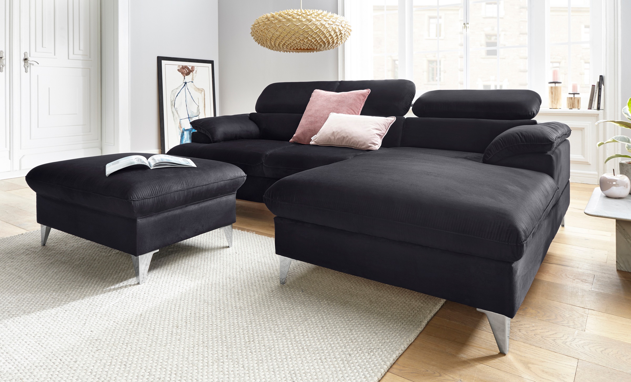COTTA Polstergarnitur »Caluso L-Form«, (2 tlg.), Set bestehend aus: Ecksofa günstig online kaufen